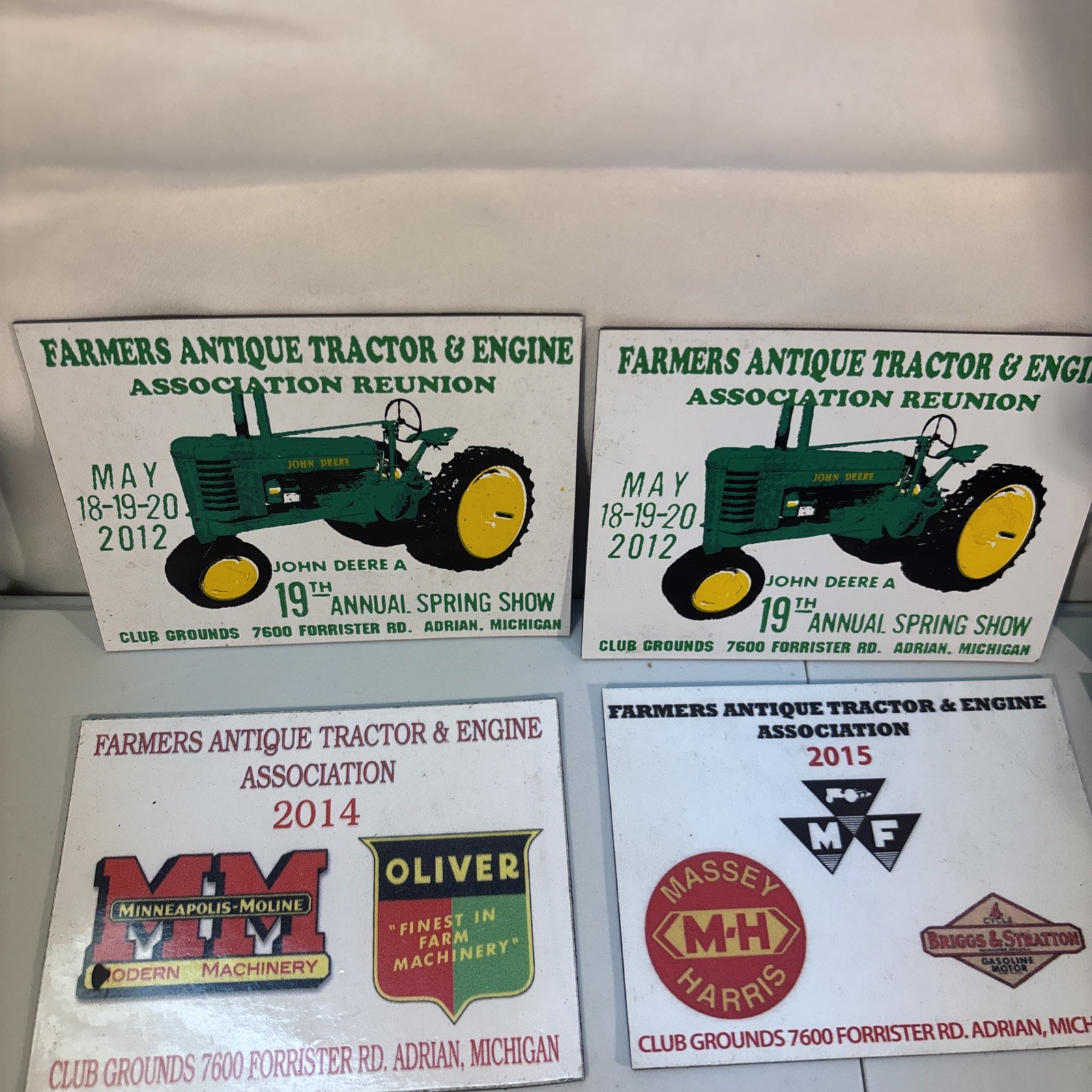 21 Farmers Antique Tractor And Engine Association Show Magnets, Adrian, Michigan