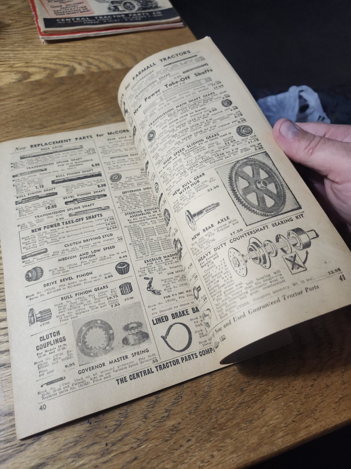 1951 Central Tractor Parts Company dealer catalog Des Moines Iowa IA