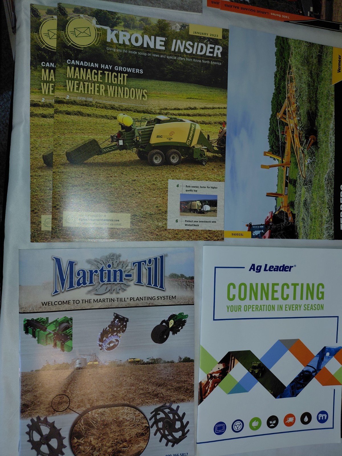 Lot Of 80+ Modern (Year 2000+) Farm Equipment, Tractor, Combine Brochures