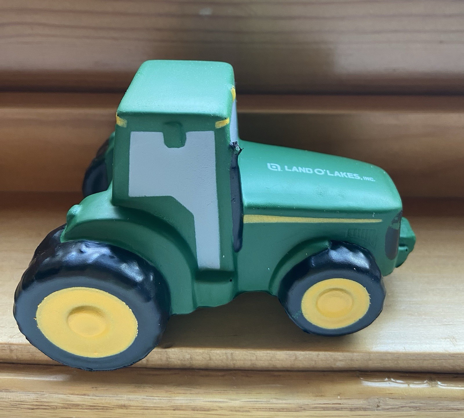 Land O’Lakes Squishy Green Foam Farm Tractor Advertising Toy