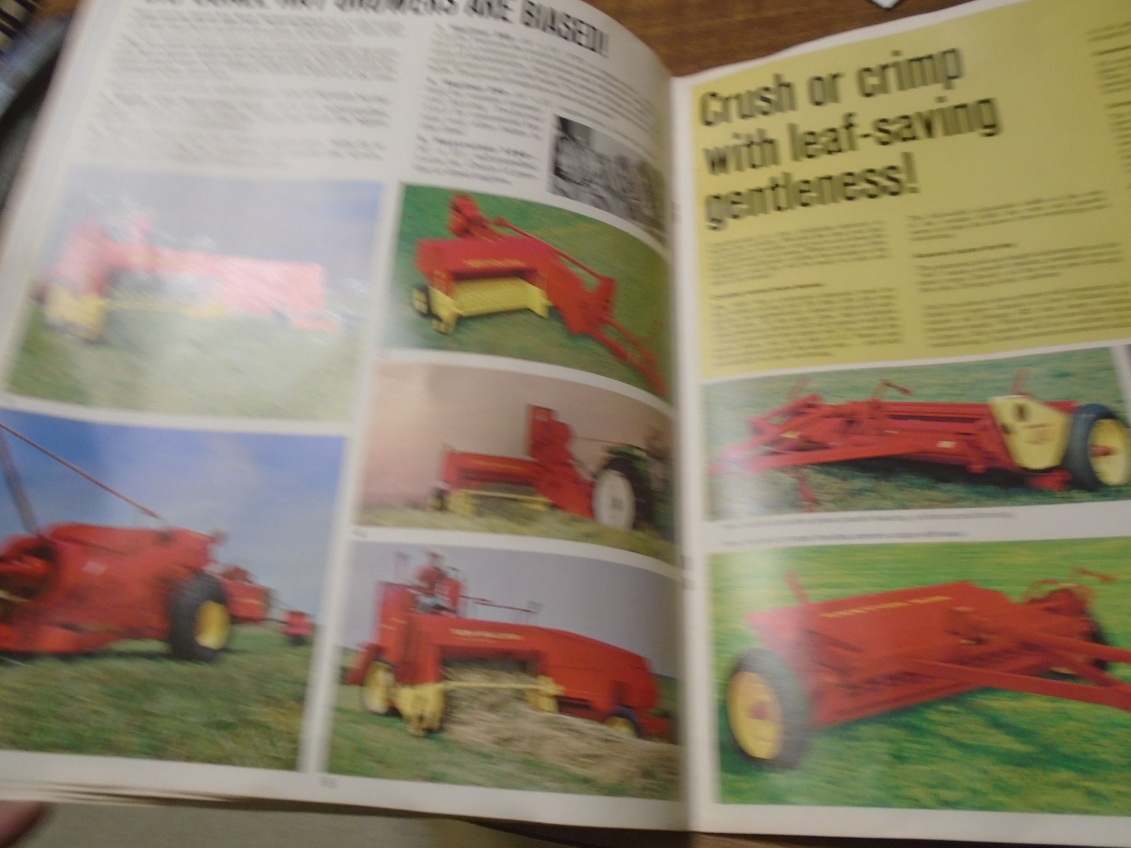Vintage 1968 Sperry Rand New Holland Farmers Choice Baler Sales Brochure Mowers