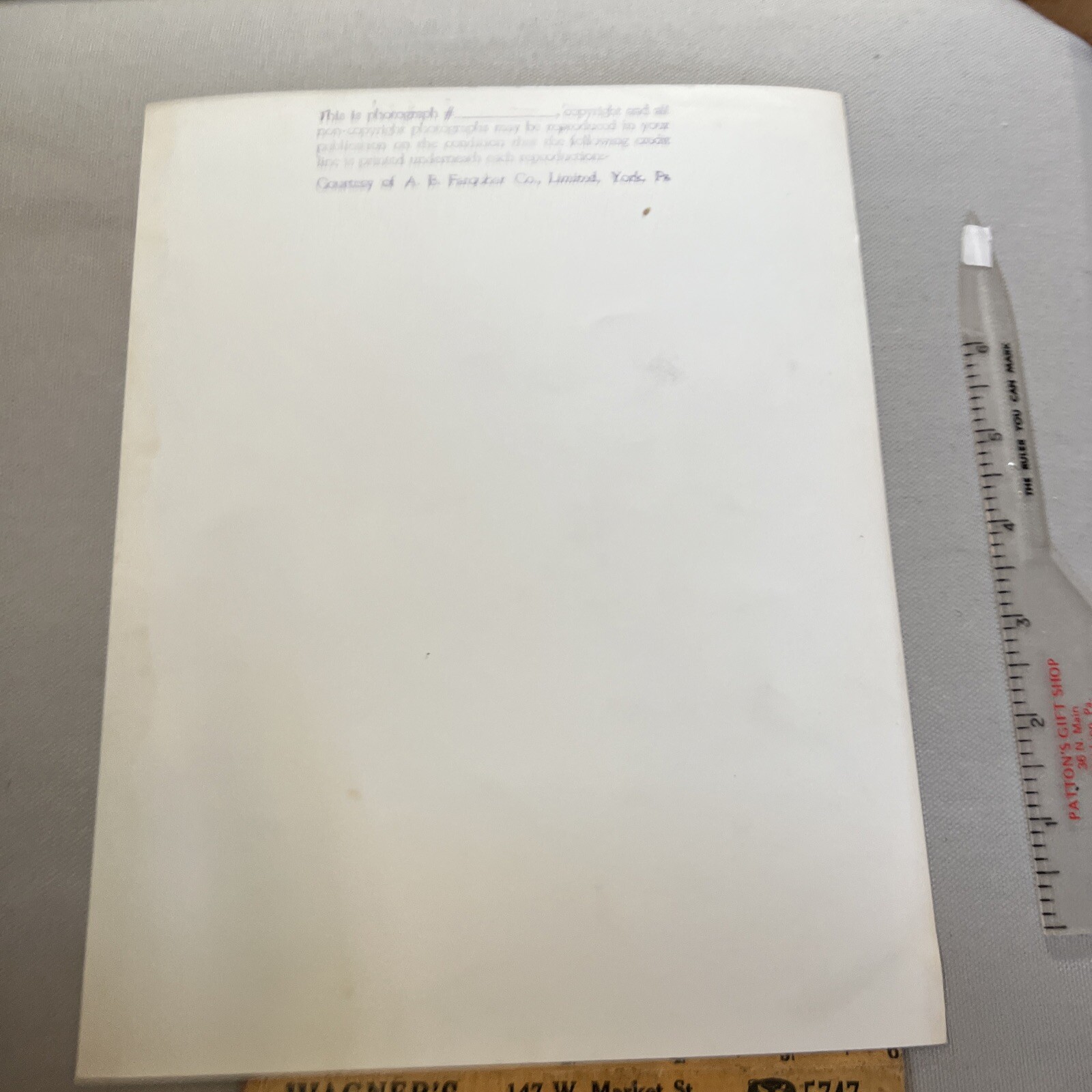 Vntg 1950s York Pa AB Farquar Co. Official Archive Photograph Early Machinery