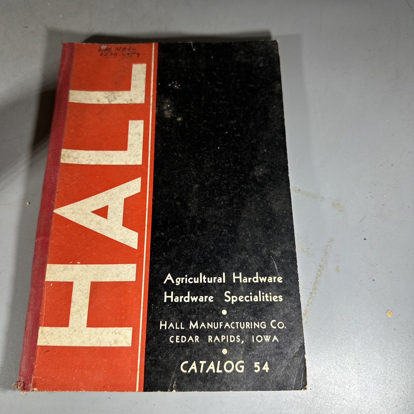 1936 catalog HALL MANUFACTURING COMPANY Cedar Rapids IOWA agricultural hardware