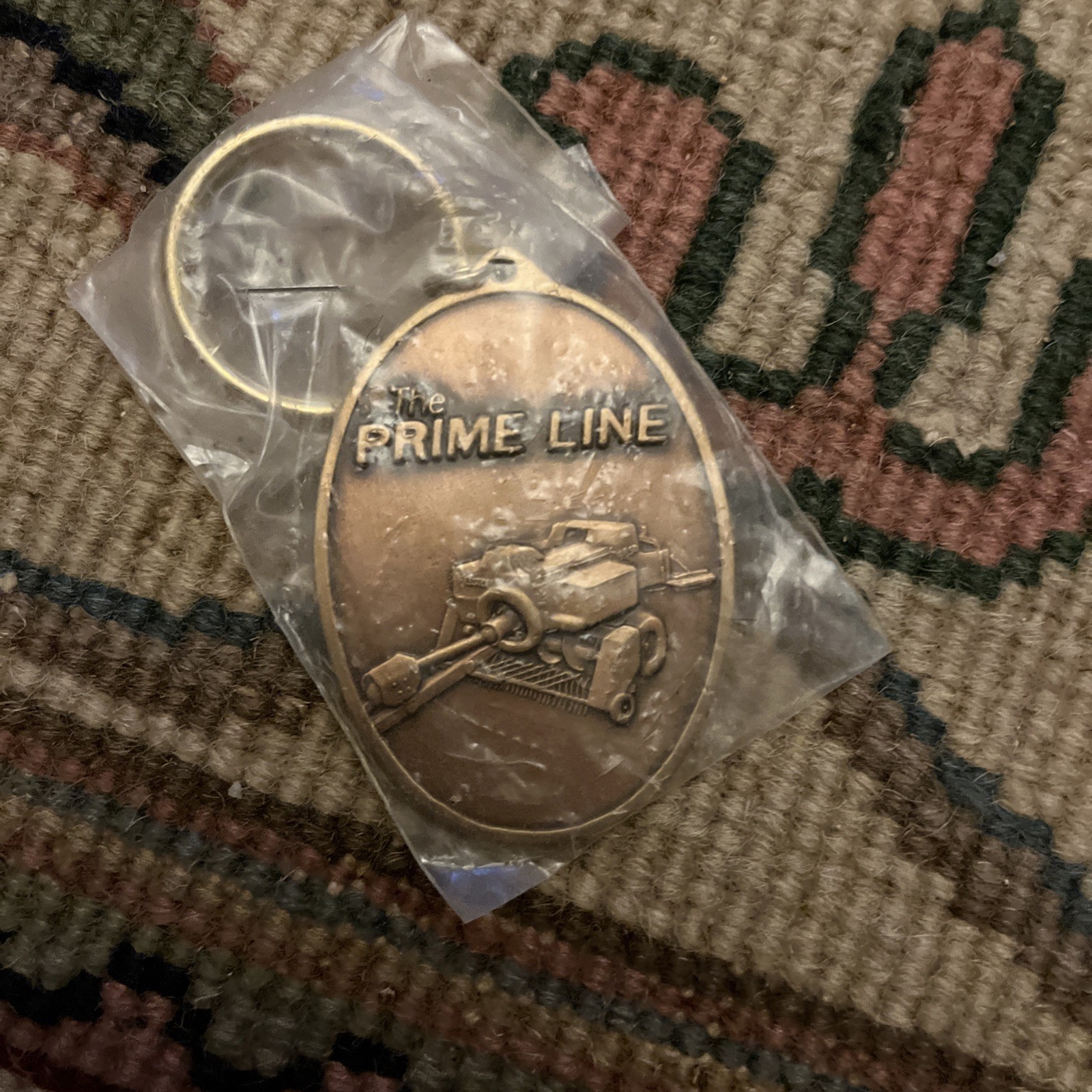 Set of 6 Prime Line Brass Keychains 1986 Limited Edition Vintage Hesston