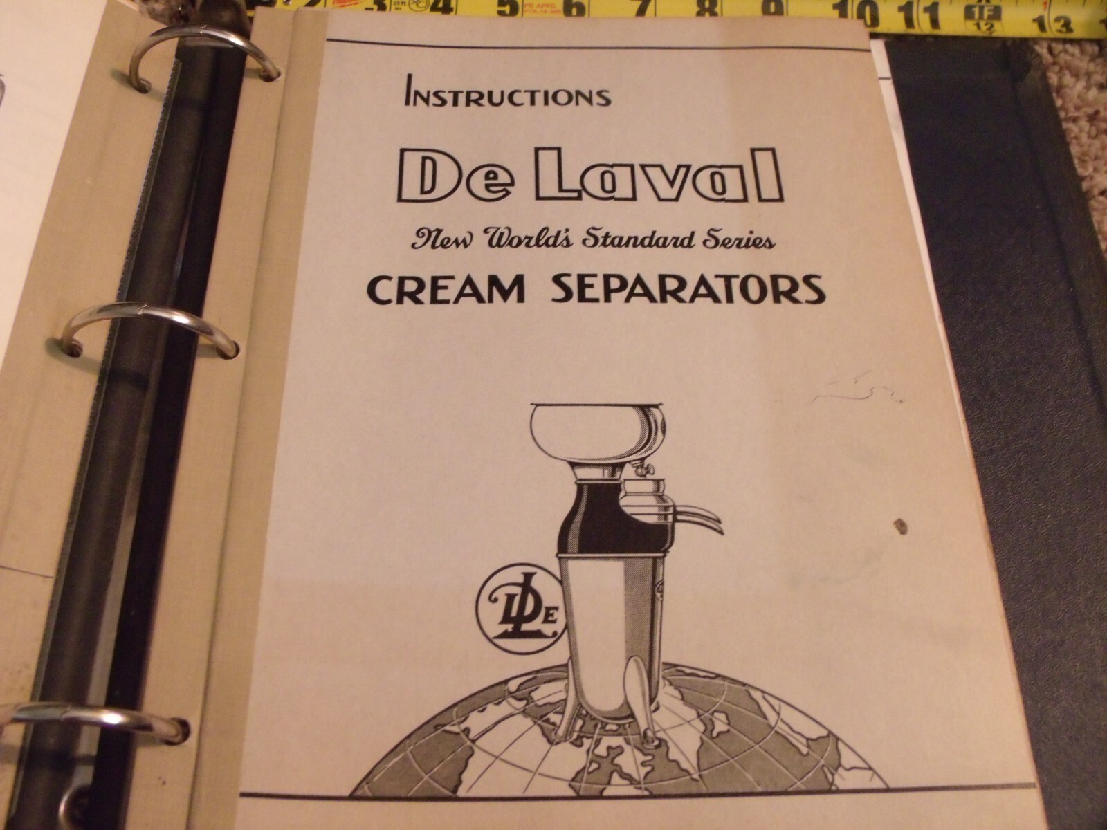 DELAVAL DEALER BINDER ADVERTISEMENT & SEVERAL MANUALS SEPARATORS MILKERS COOLERS