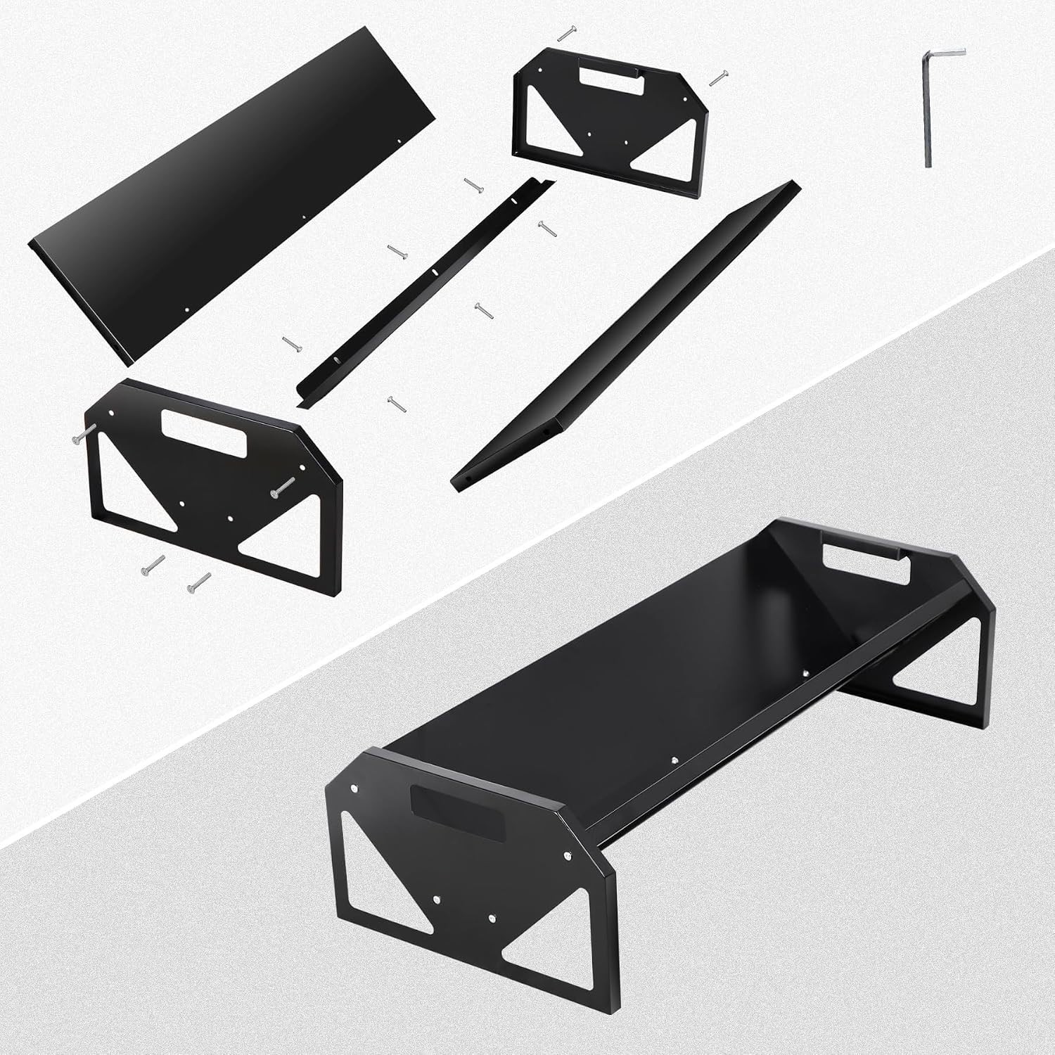 Livestock Feeder 44 Inch Long Lightweight Easy to Handle Metal Trough
