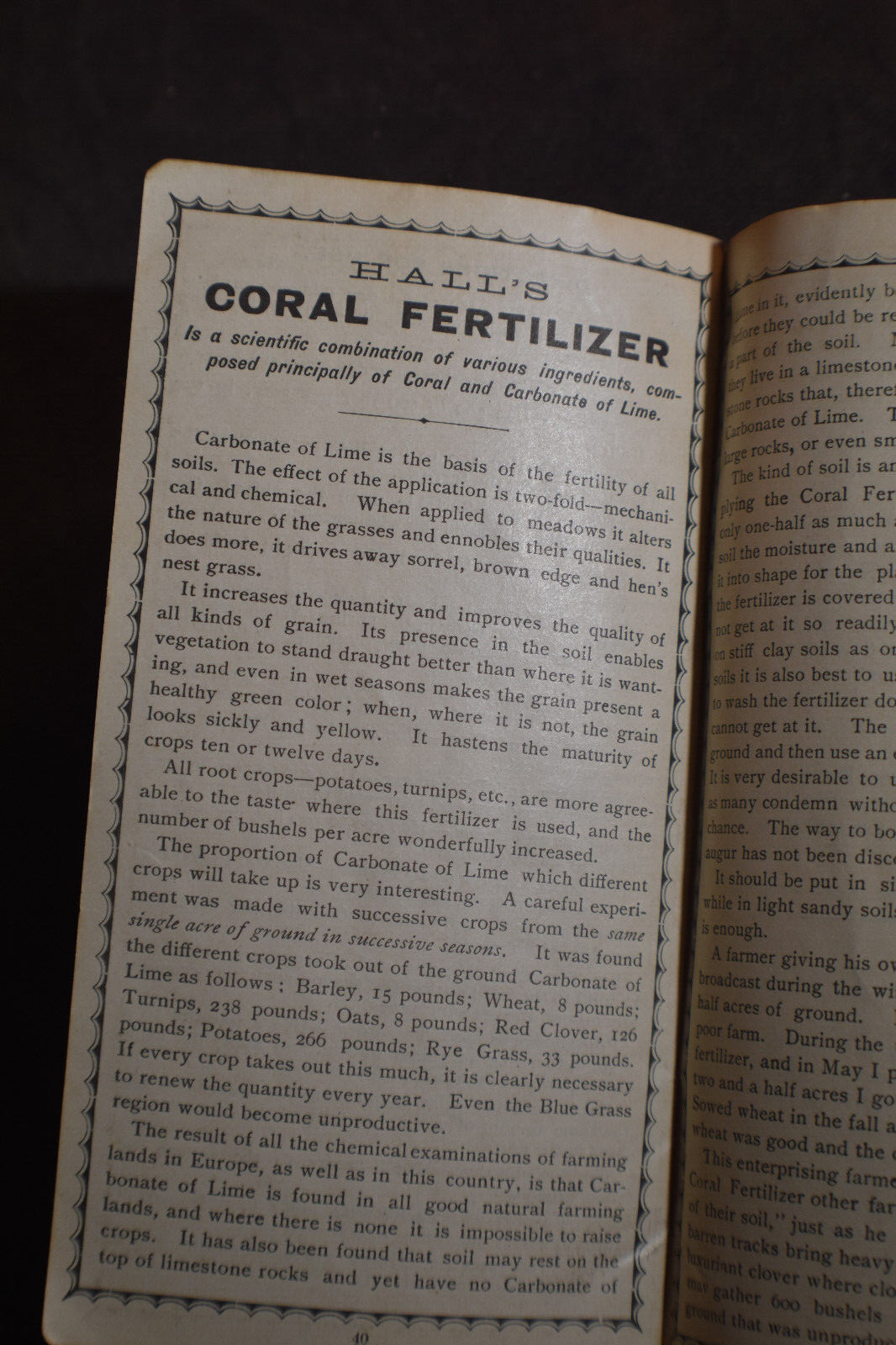 Ca 1888 Vermont Chemical Fertilizer Company Brochure – Vergennes Vermont