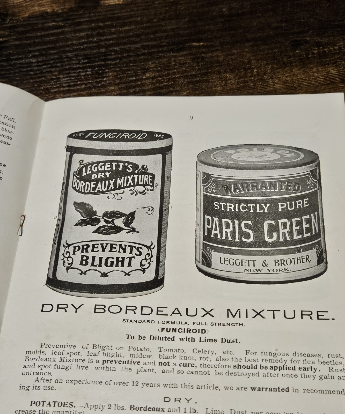 1908 Leggett&rsquo;s Spray Brochure Insecticides Canned Vegetables Farming