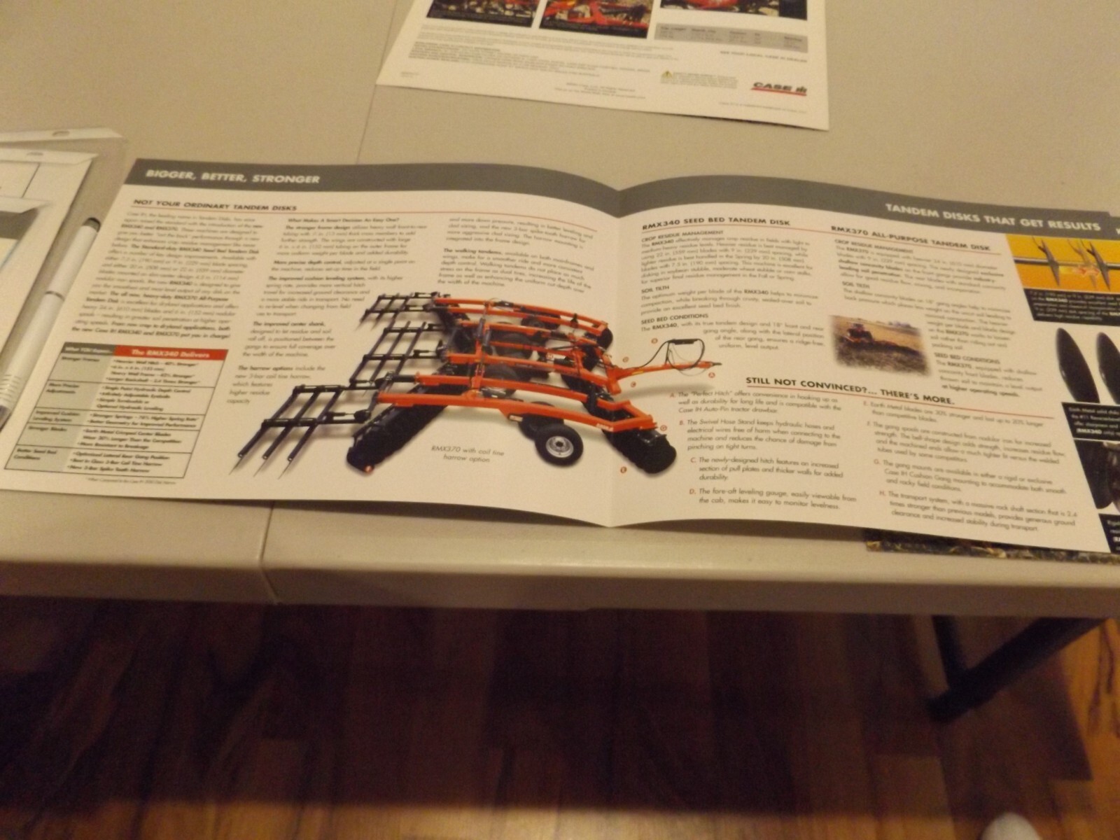 3-pc. CASE-IH TILLAGE EQUIPMENT, LIT #AE533112, AE-536112, AE-47109R, 2002