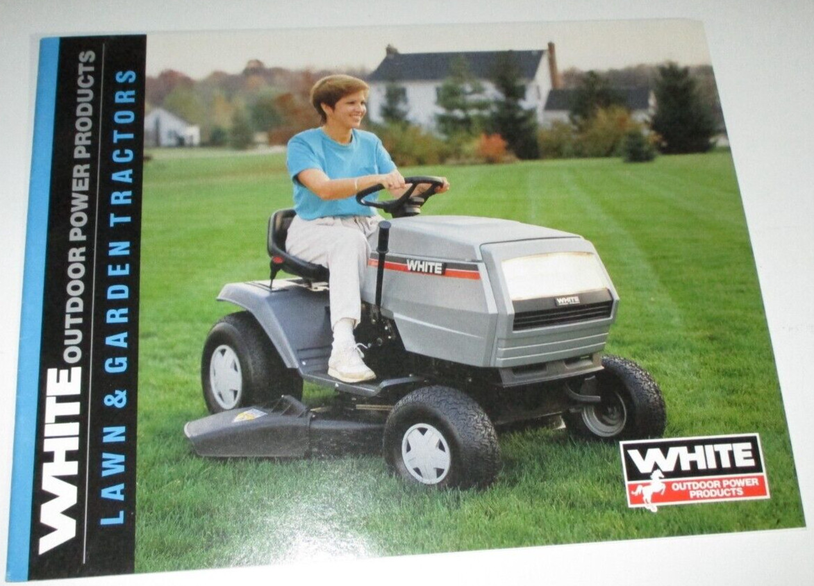 White Lawn & Garden Tractor Sales Brochure GT180 LGT165 LT145 LT125 LT14 LT12 L1