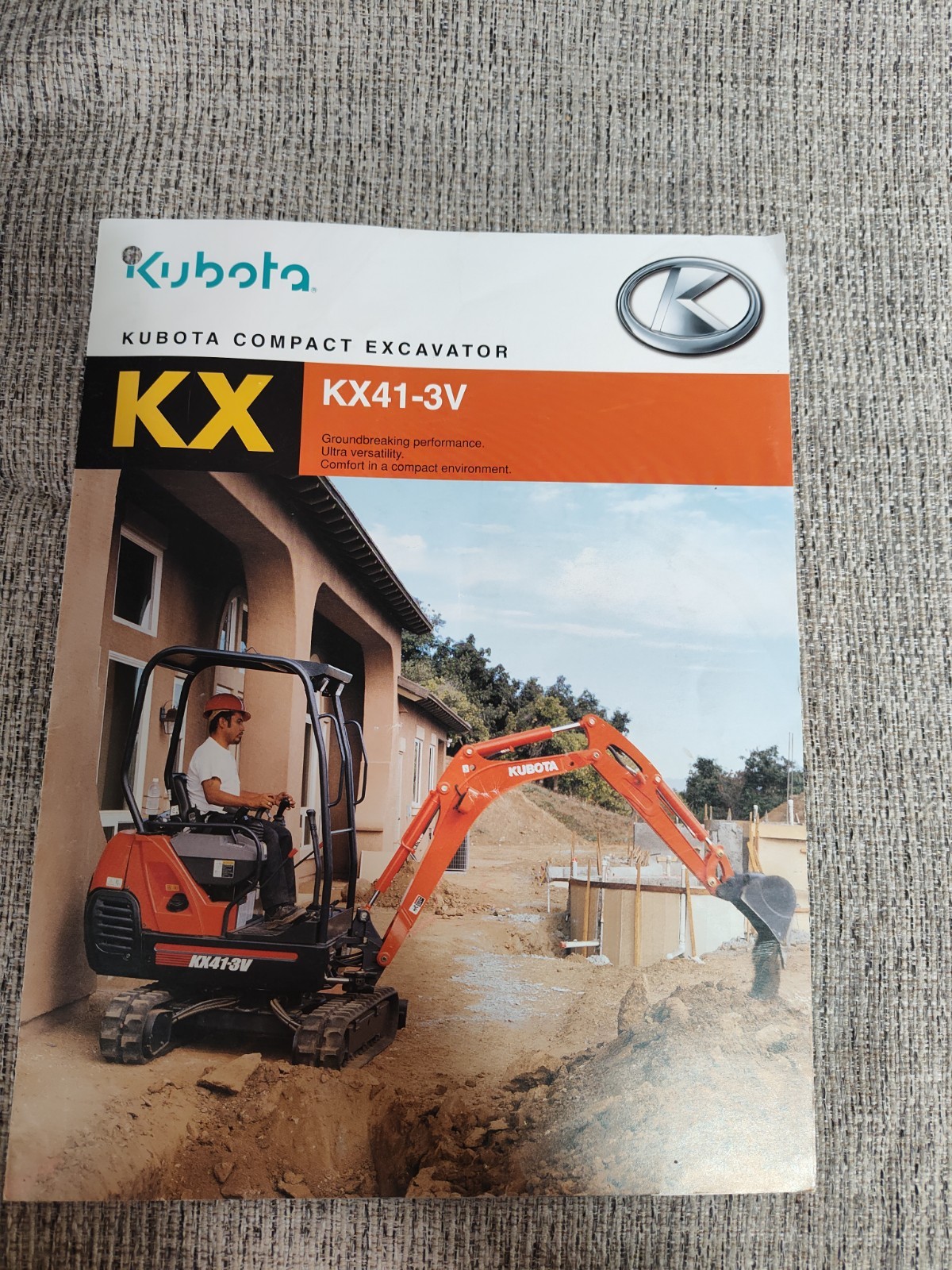 2003 Kubota KX Compact Excavator sales brochure