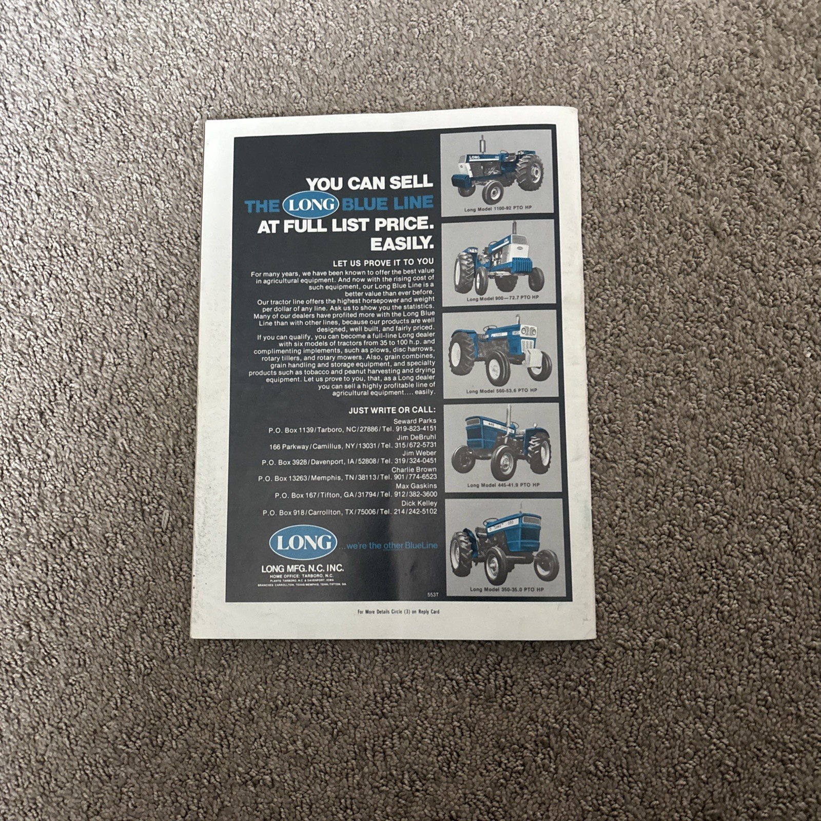 Implement & Tractor Magazine Sept. 7, 1975 Farming Agriculture Vintage Ads JH