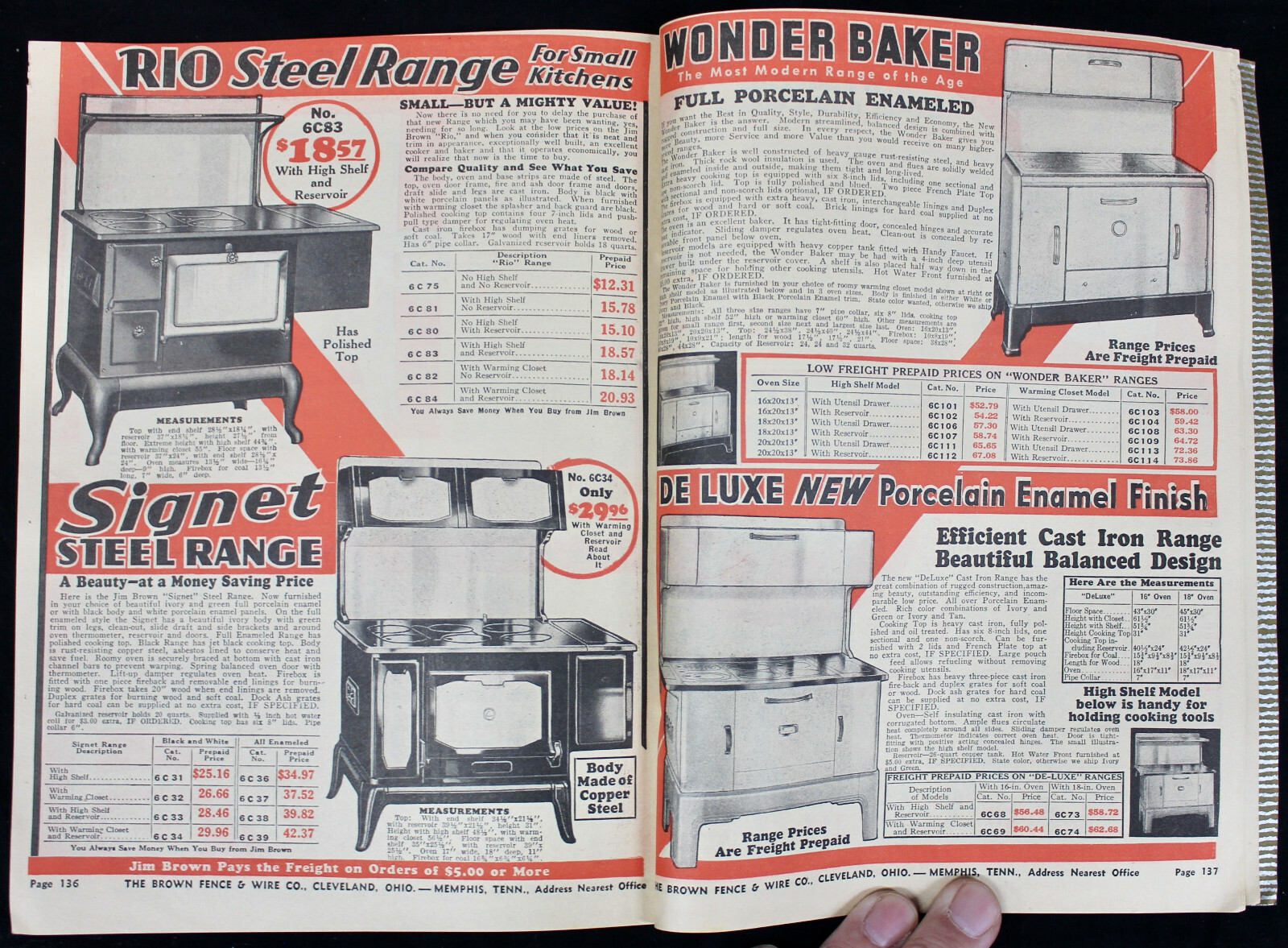 Original 1937 Jim Brown’s Catalog Barbed Wire Paint and More