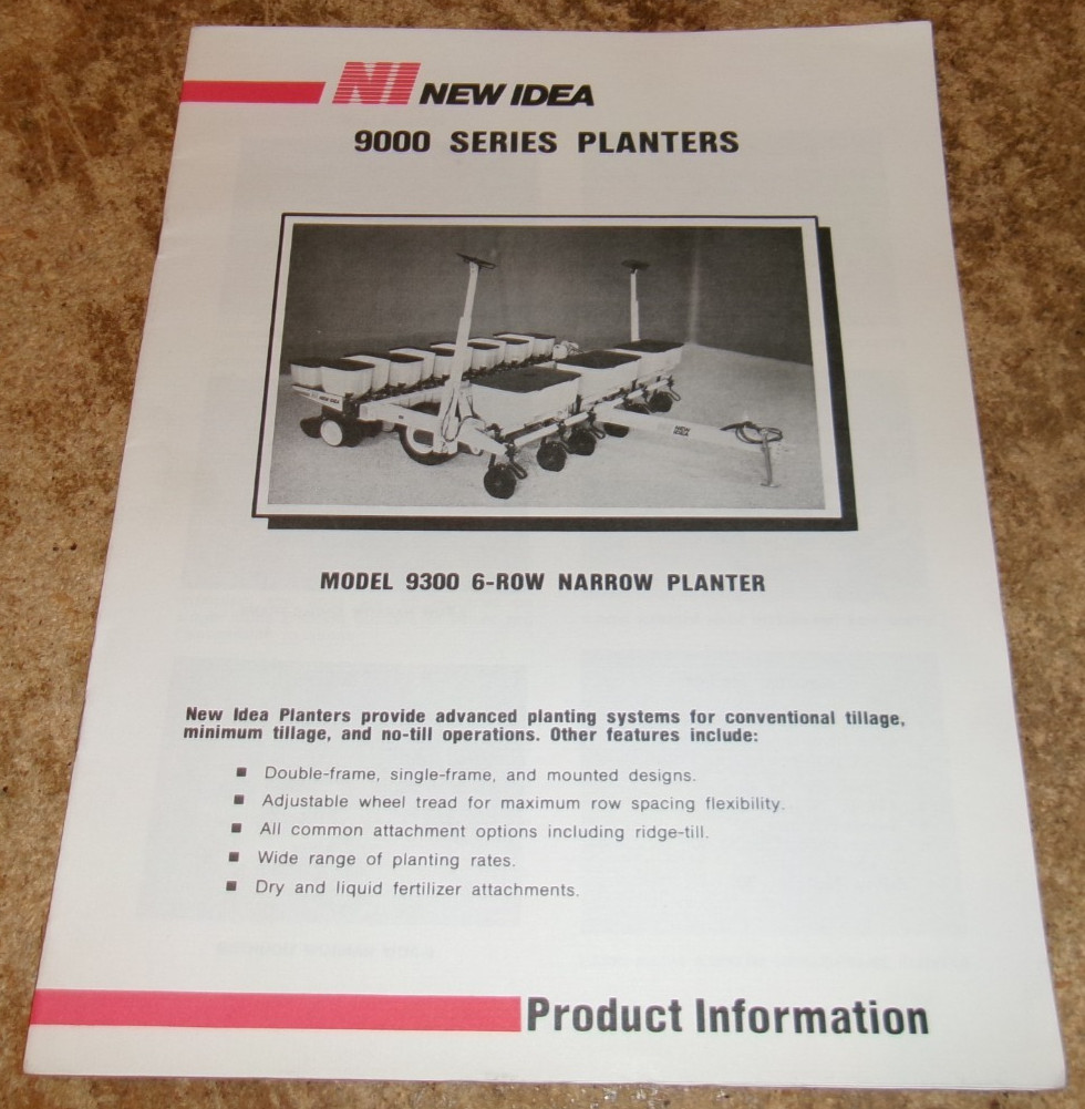 1987 new idea 9000 series planters product info in nice shape used