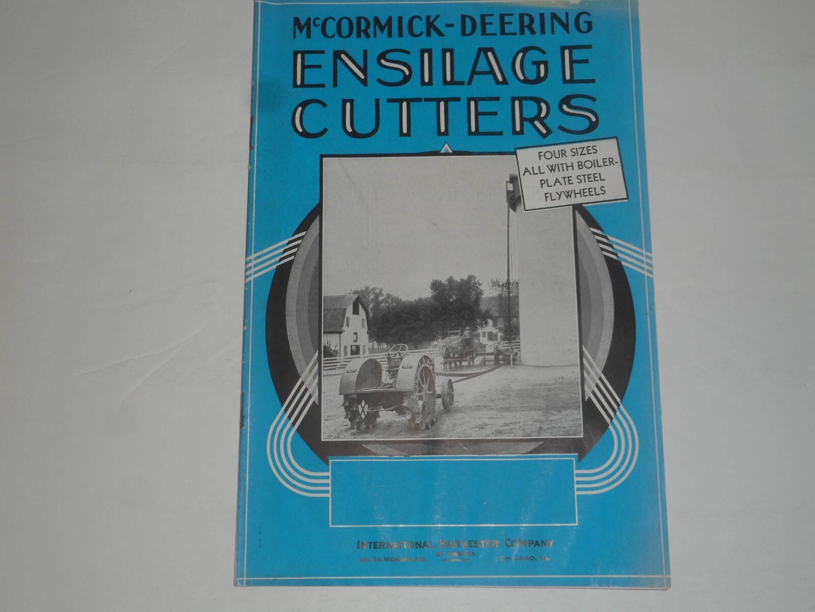IH MCCORMICK DEERING Ensilage Cutters 1934 Salesman Brochure Type A G F No. 12A
