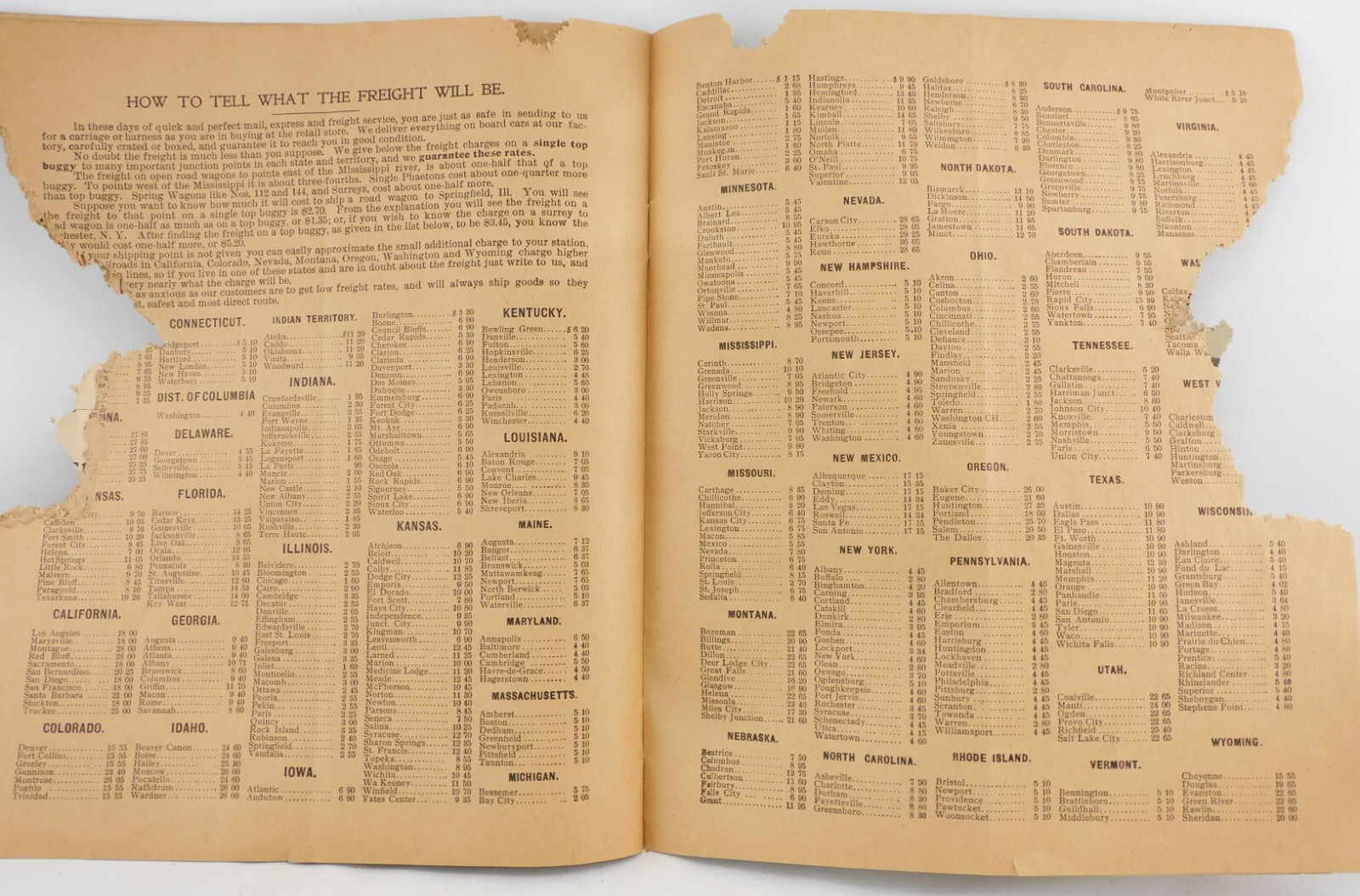 1897 Carriage And Harness Catalog Elkhart Indiana with PRICES Antique Brochure