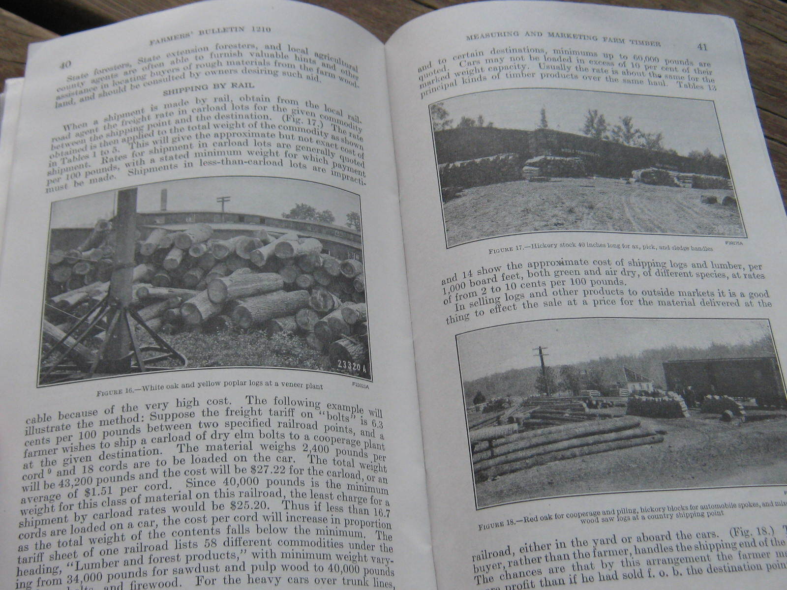 1940 US Department Agriculture Farmer&rsquo;s Bulletin Measuring Marketing Farm Timber