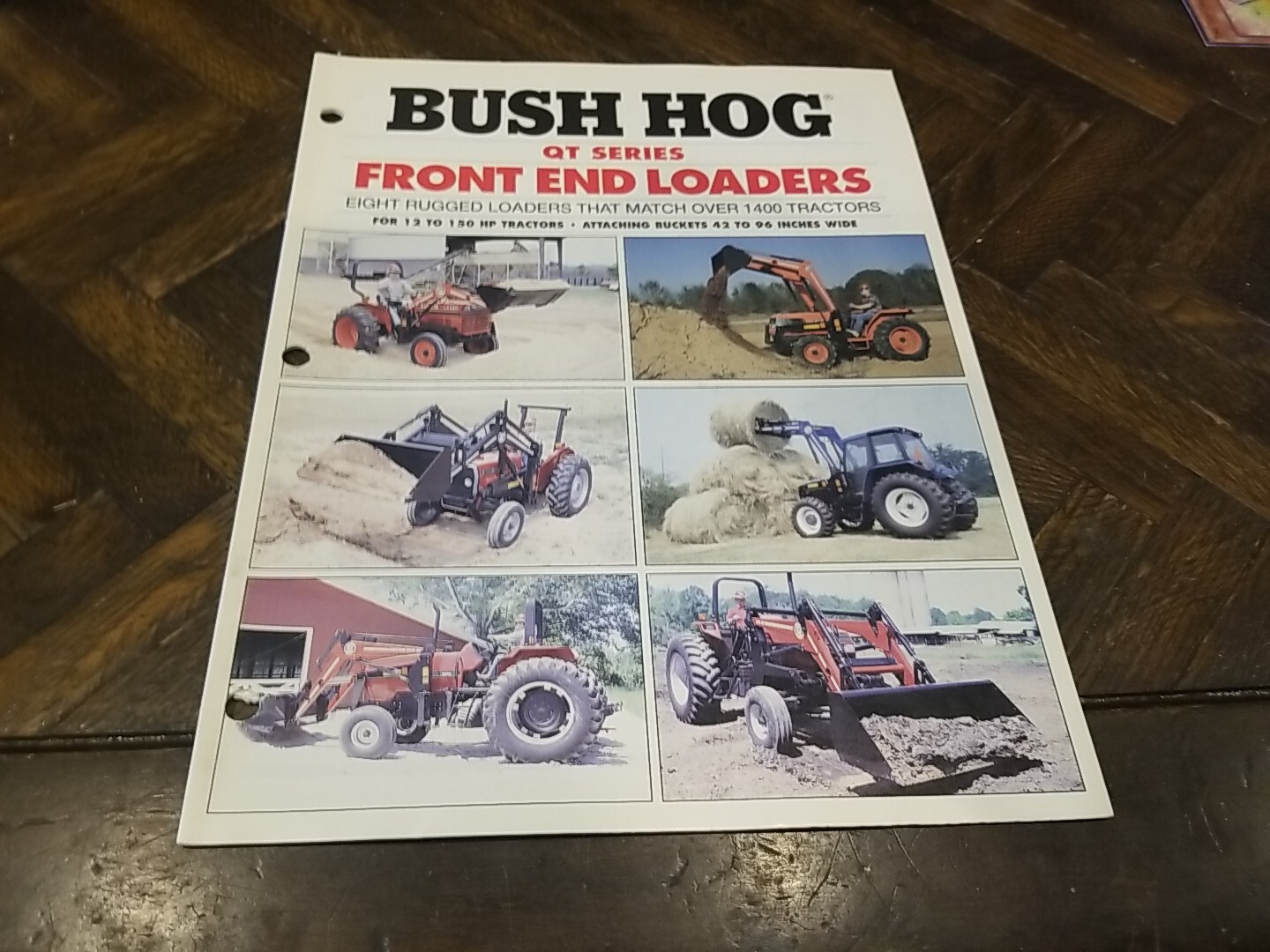 BUSH HOG QT Front End Loaders Sales Brochure 16 Pages