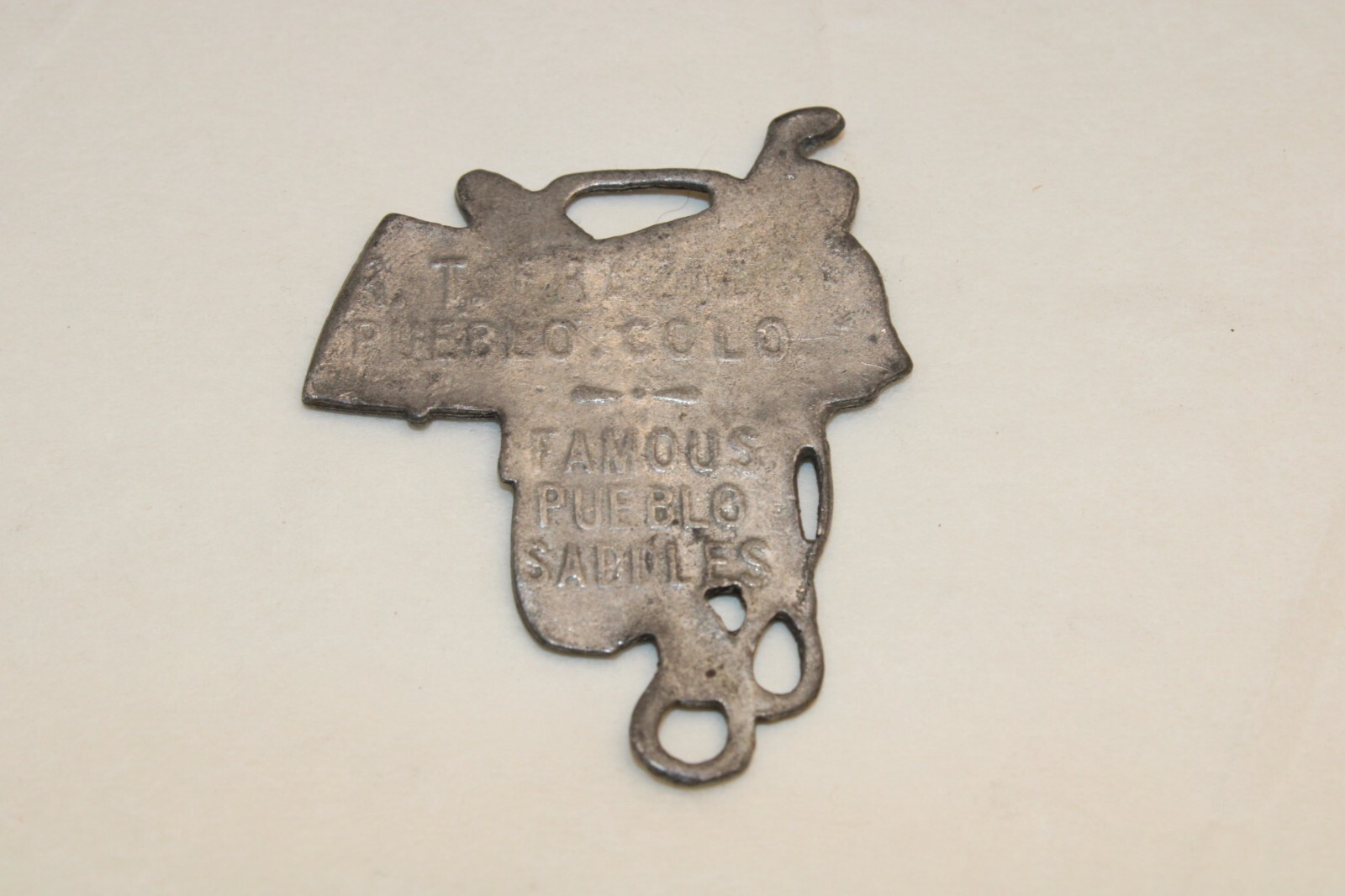 Frazier Pueblo Saddles Watch FOB Advertising Antique Vintage Western Saddle