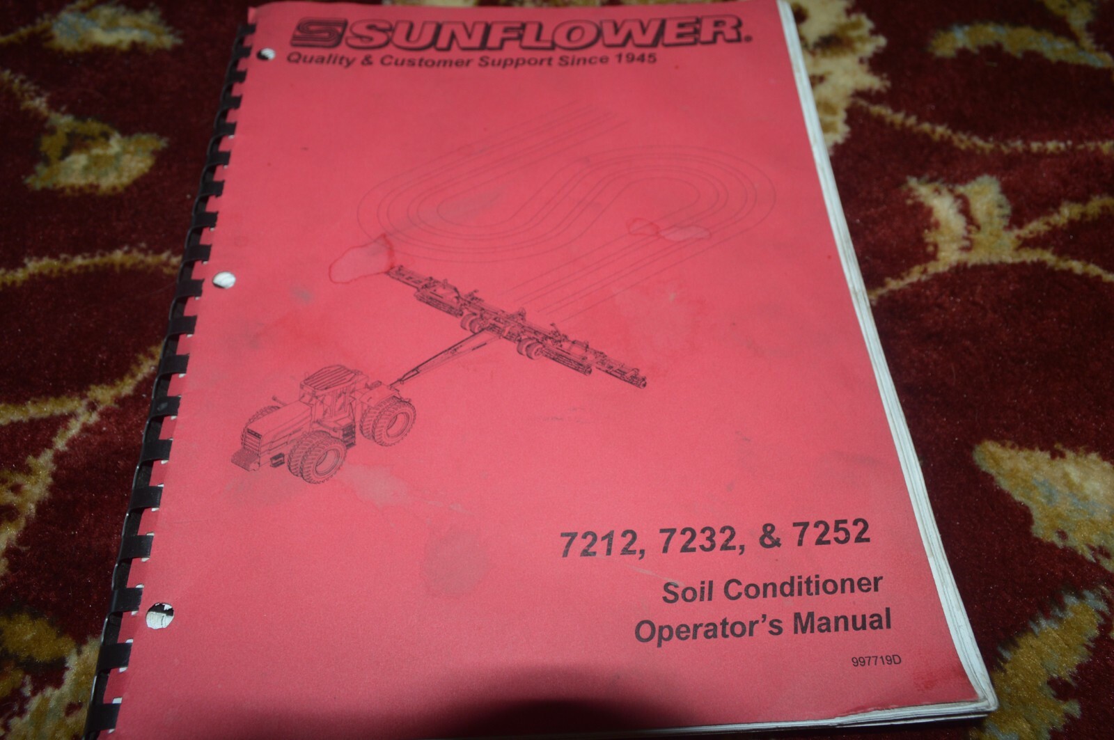 Sunflower 7212 7232 7252 Soil Conditioner Operator Manual BASE