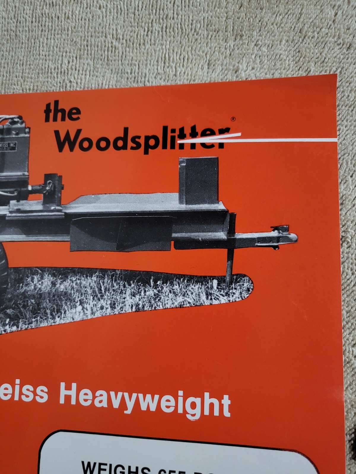 Vintage 1970s SCHWEISS SALES BROCHURE Wood Log Splitter Tractor Can Crusher