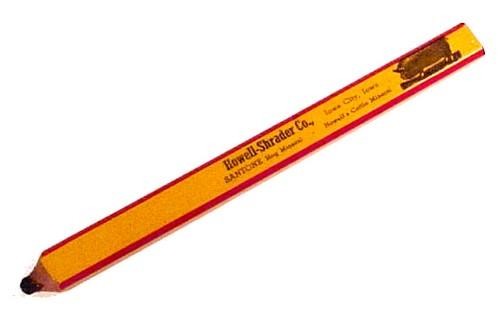Howell-Shrader Co Carpenter Lead Pencil Iowa City IA Santone Hog Cattle Mineral