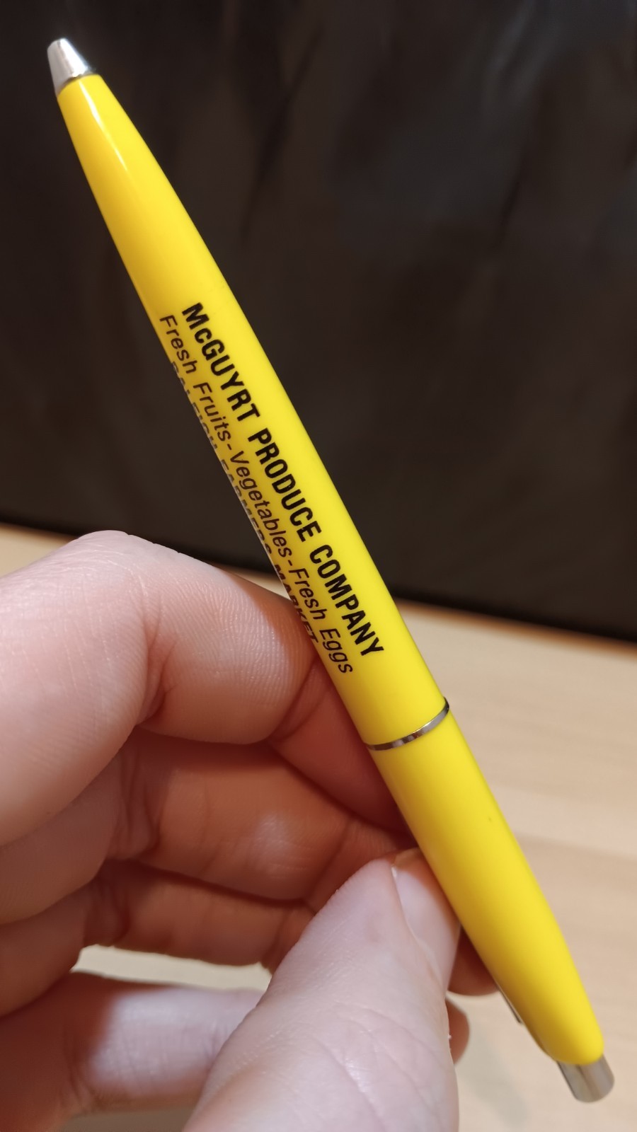 Vintage McGuyrt Produce Company Raleigh Farmers Market NC North Carolina Pen