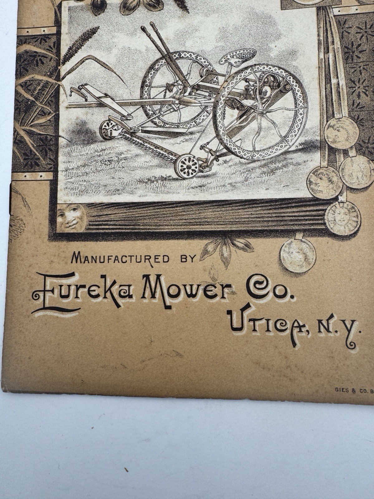 Vintage Eureka Mower Brochure 1889 RARE SHIPS FREE USA