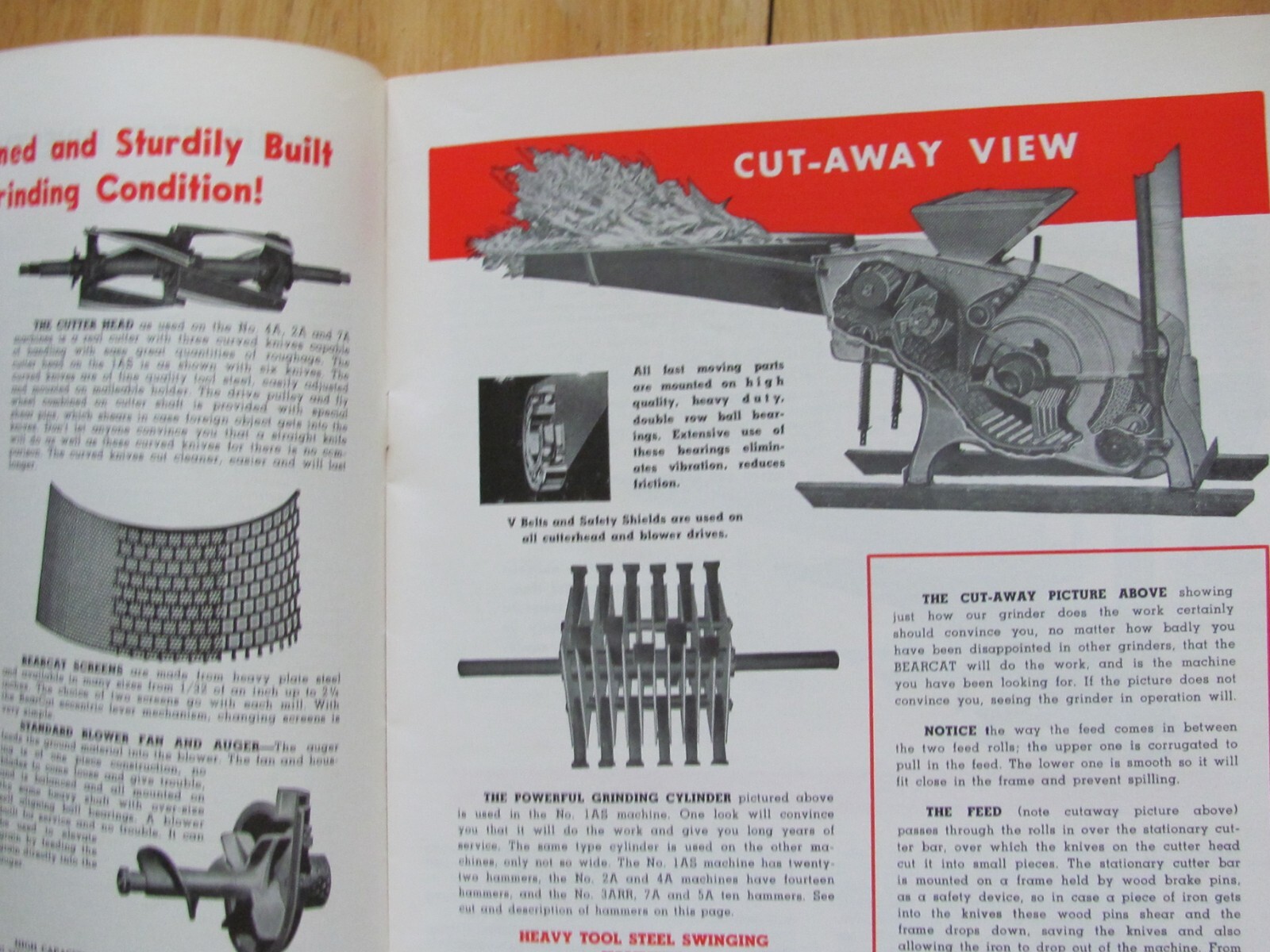 1962 Bear Cat Feed Grinder Sales Brochure Western Land Roller Co Hastings NE