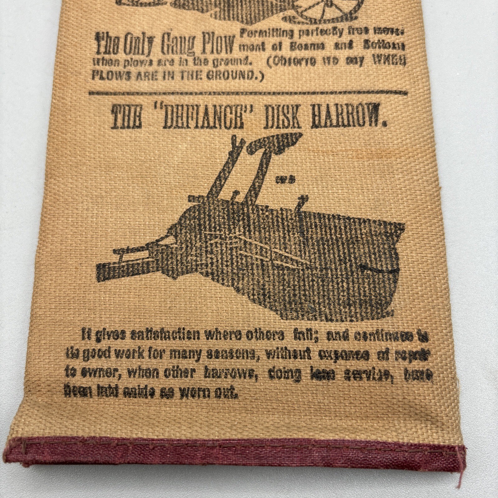 Antique Rock Island Plow Advert. Canvas Notebook & I.O.O.F Resume Schaller, IA