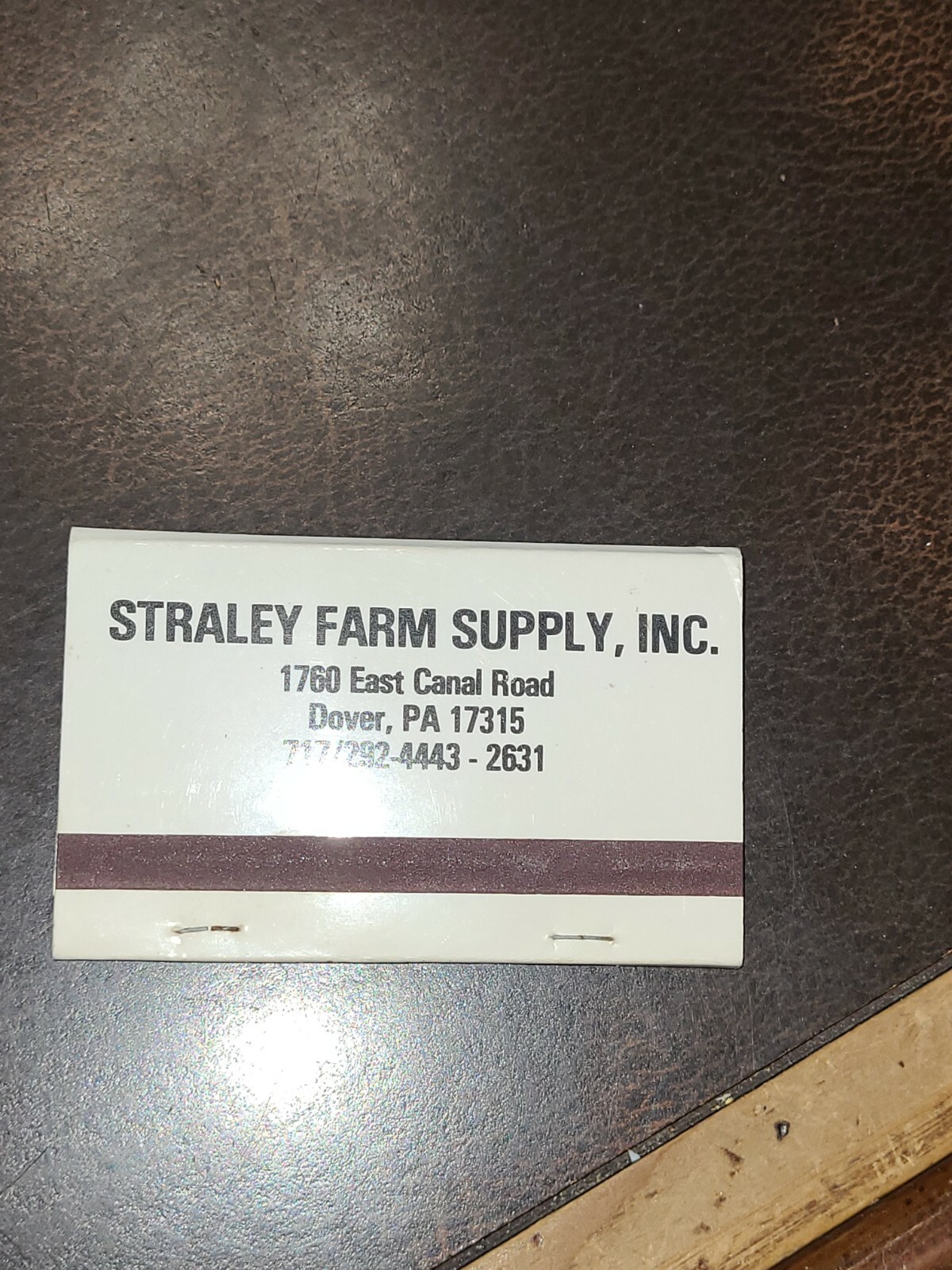 1980s Straley Farm Supply Dover York Pa Kubota Tractors Matchbook