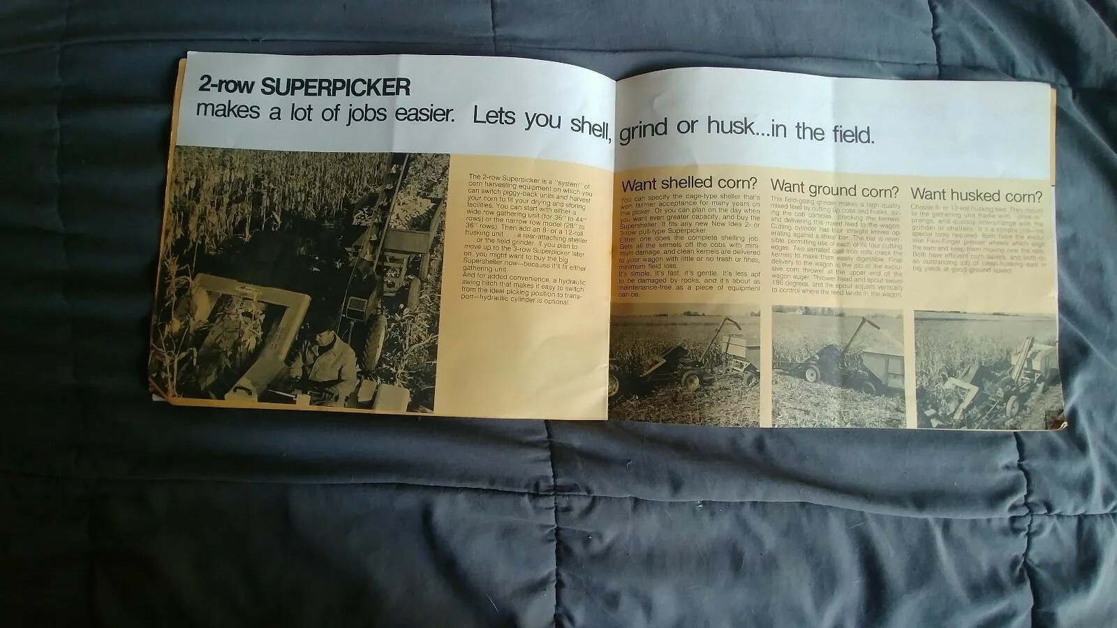 VINTAGE 60&rsquo;s NEW IDEA CORN HARVESTING EQUIPMENT ADVERTISING CATALOG TRACTOR