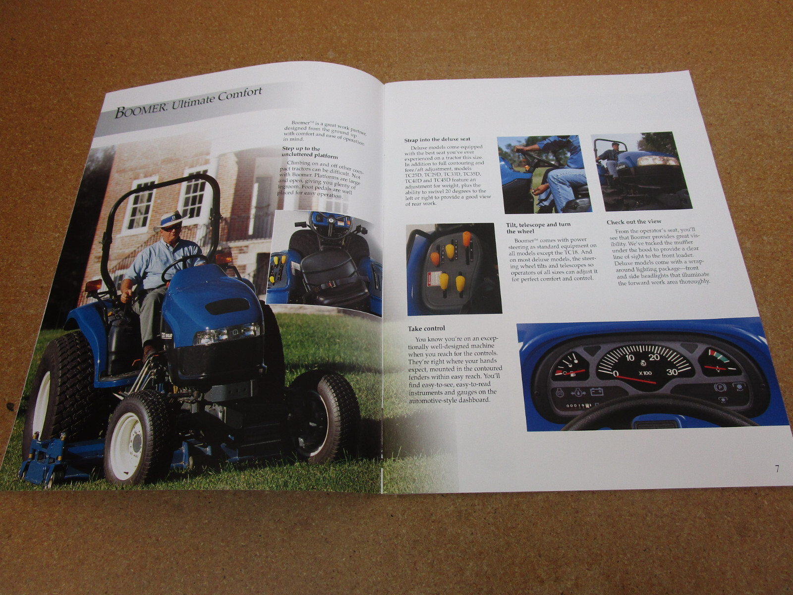 2000 Ford Tractor Boomer Compact Utility catalog sales brochure 32pg ORIGINAL