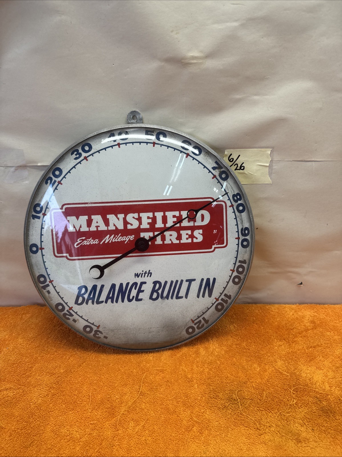 J- Vintage Mansfield Extra Mileage Tires With Balance Built In Round Thermostat