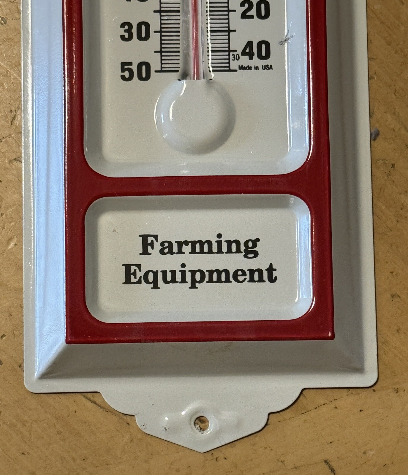 Silver King Farm Equipment Advertising Embossed Thermometer – USA Farm Tractor