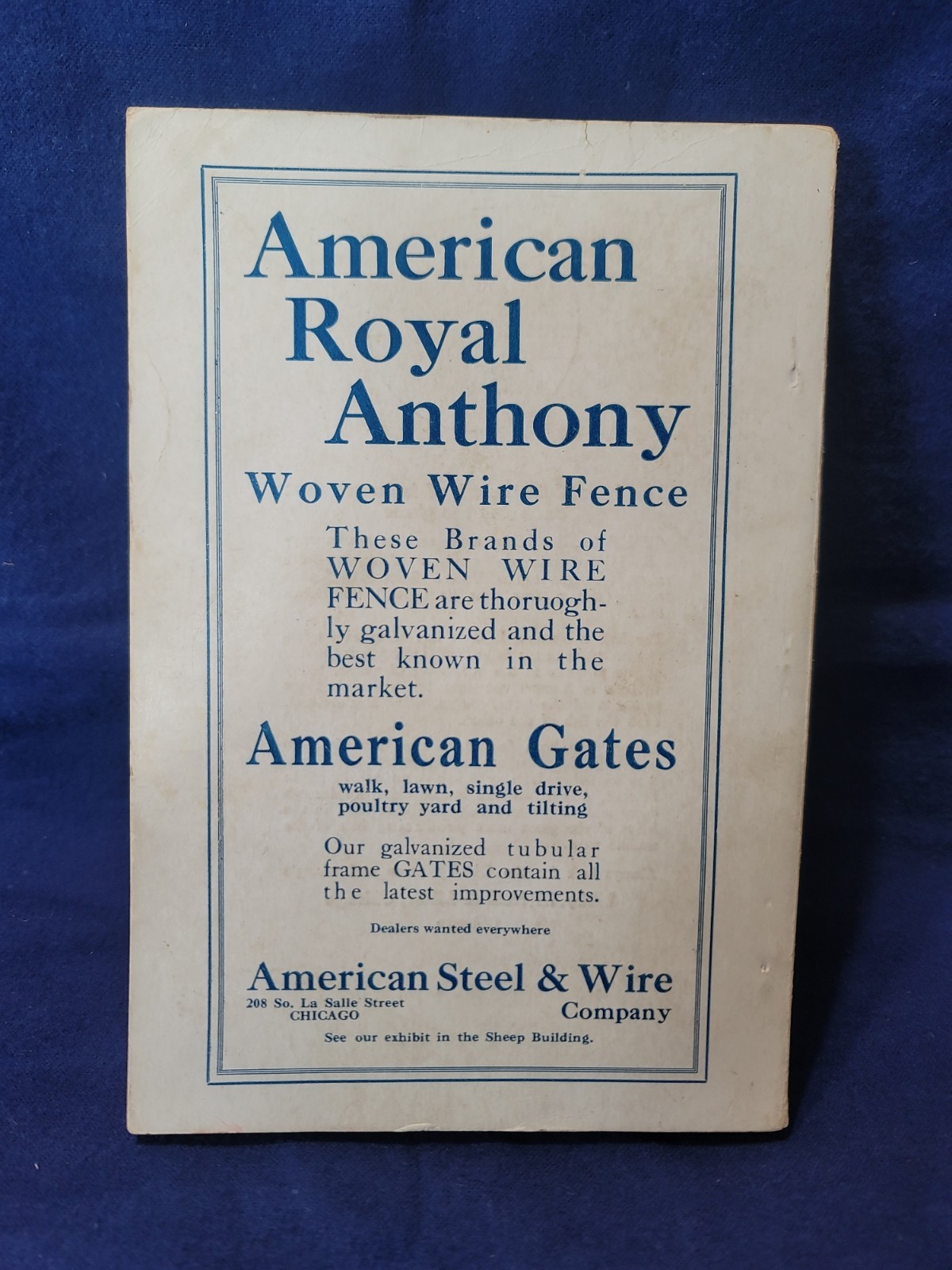 1920 International Livestock Exposition Catalog Book Chicago Union Stock Yards