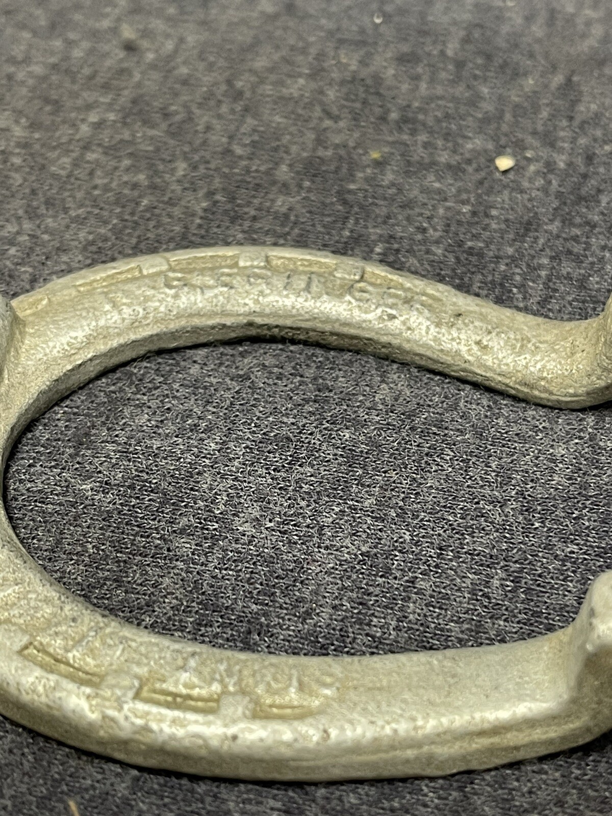 VINTAGE Horseshoe advertising FORGINGS R Geiringer Metal Paperweight