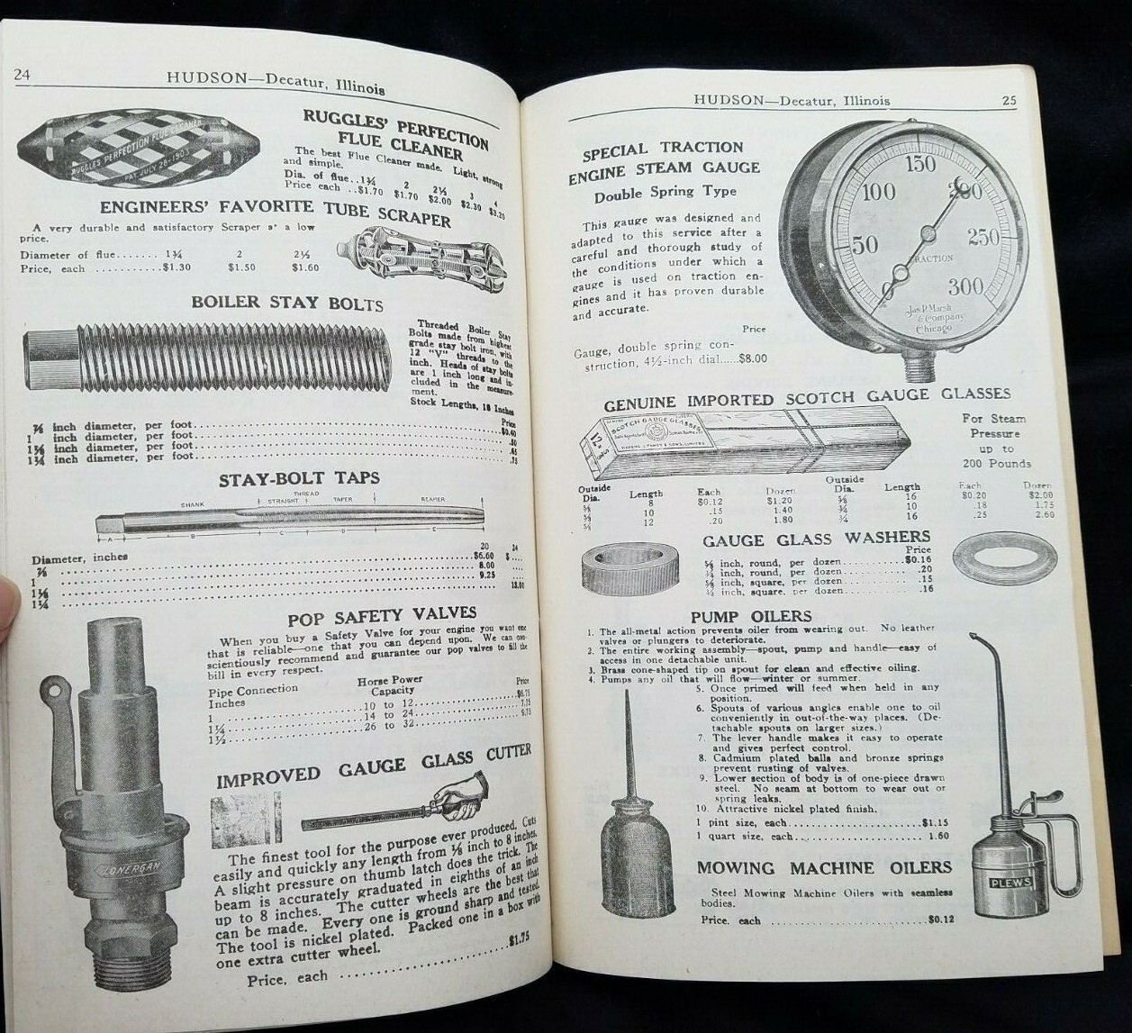 1944 Catalog Hudson Machinery & Supply Decatur Illinois Thresher Mill Supplies