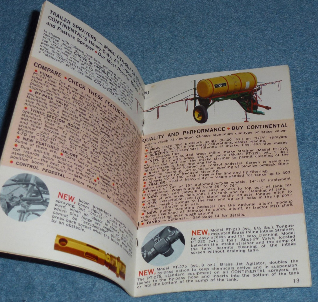 Vtg Continental Belton Company Texas Farm Machinery Pocket Reference Booklet