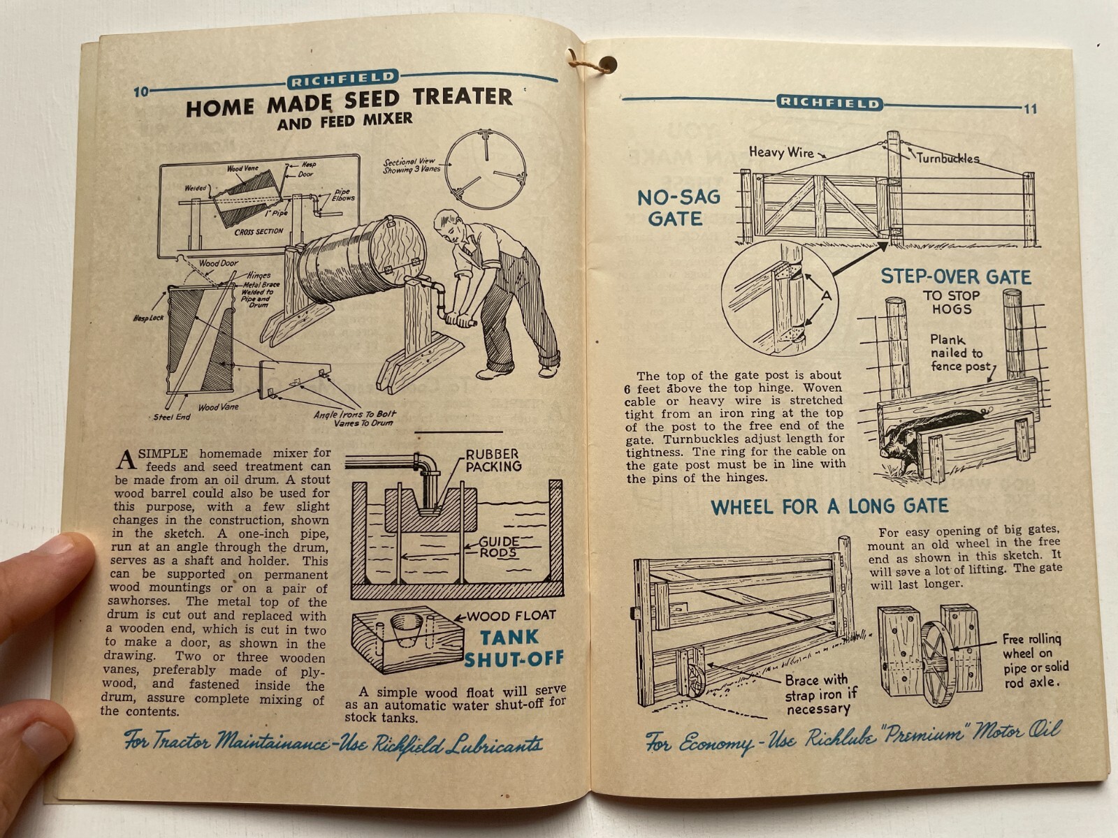 1949 Richfield Farm and Ranch Advertising Booklet w/ Projects and Records
