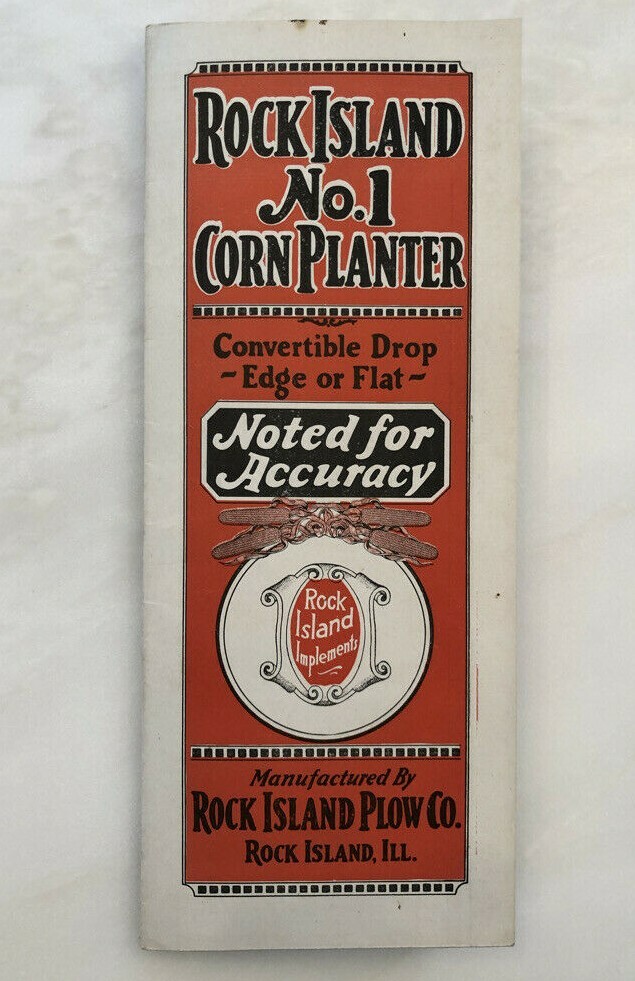 1926 ROCK ISLAND No. 1 CORN PLANTER Plow Co FARM Advertising Antique Brochure