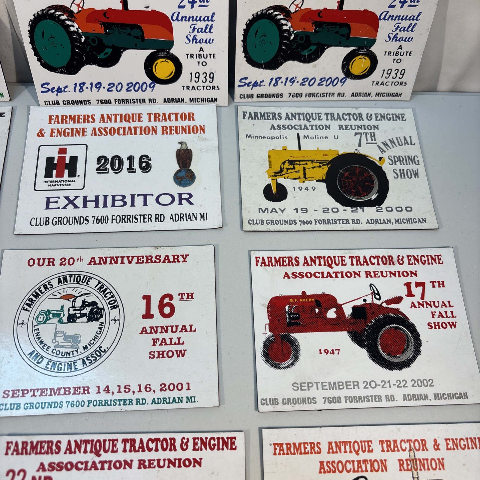 21 Farmers Antique Tractor And Engine Association Show Magnets, Adrian, Michigan