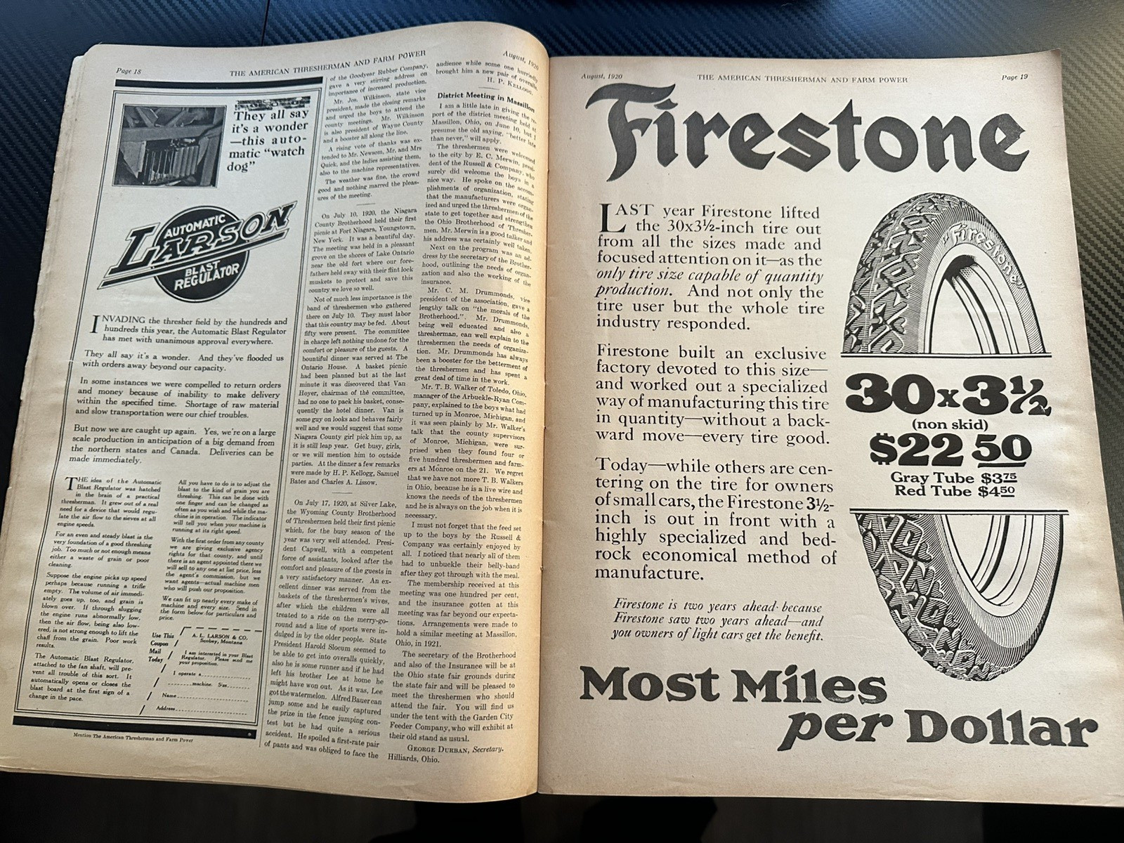 The American Thresherman and Farm Power MAGAZINE Madison, WIS 1920 Vol 23. No 4