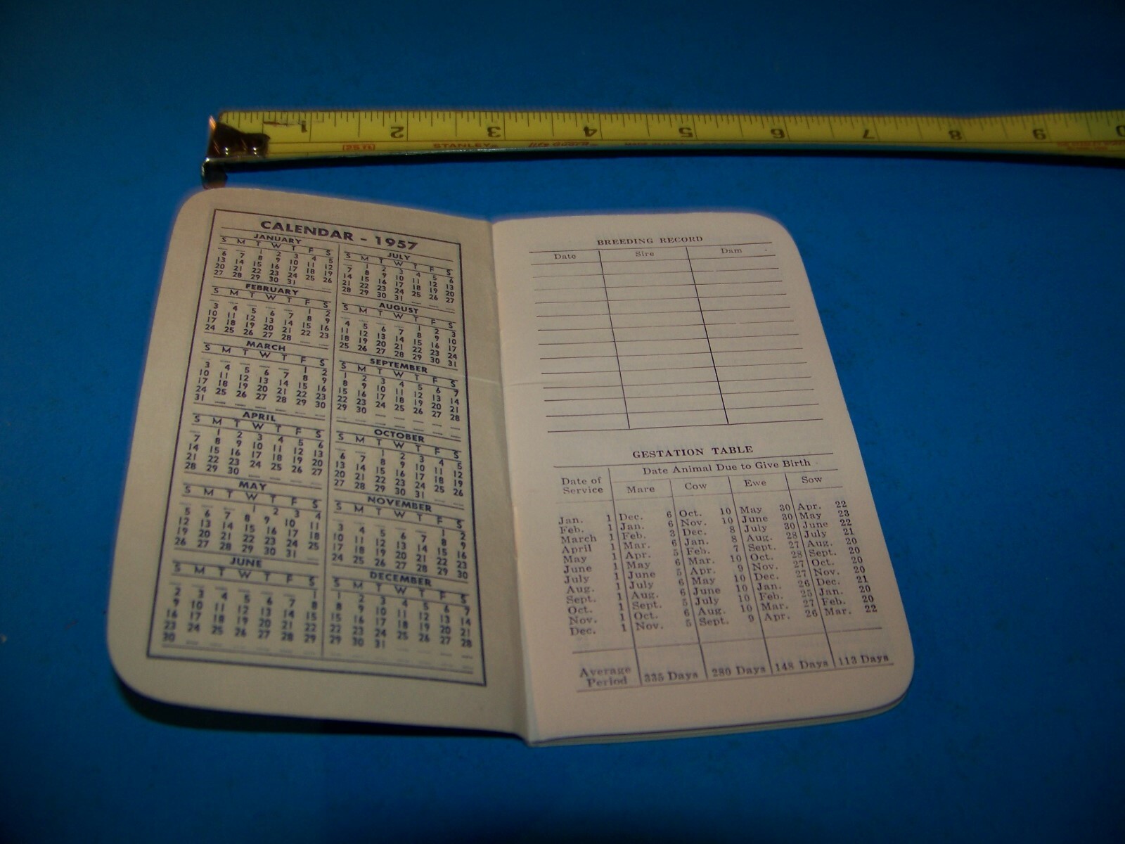 Royster Fertilizer « Daily Reminder » Memo Booklet 1957 F.S. Royster Guano Comp.