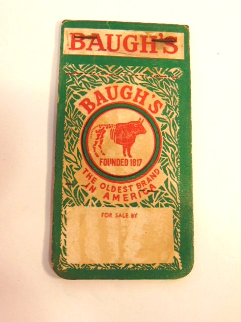 old Baugh&rsquo;s Premium Plant Food & Soil Builder Fertilizer advertising notebook
