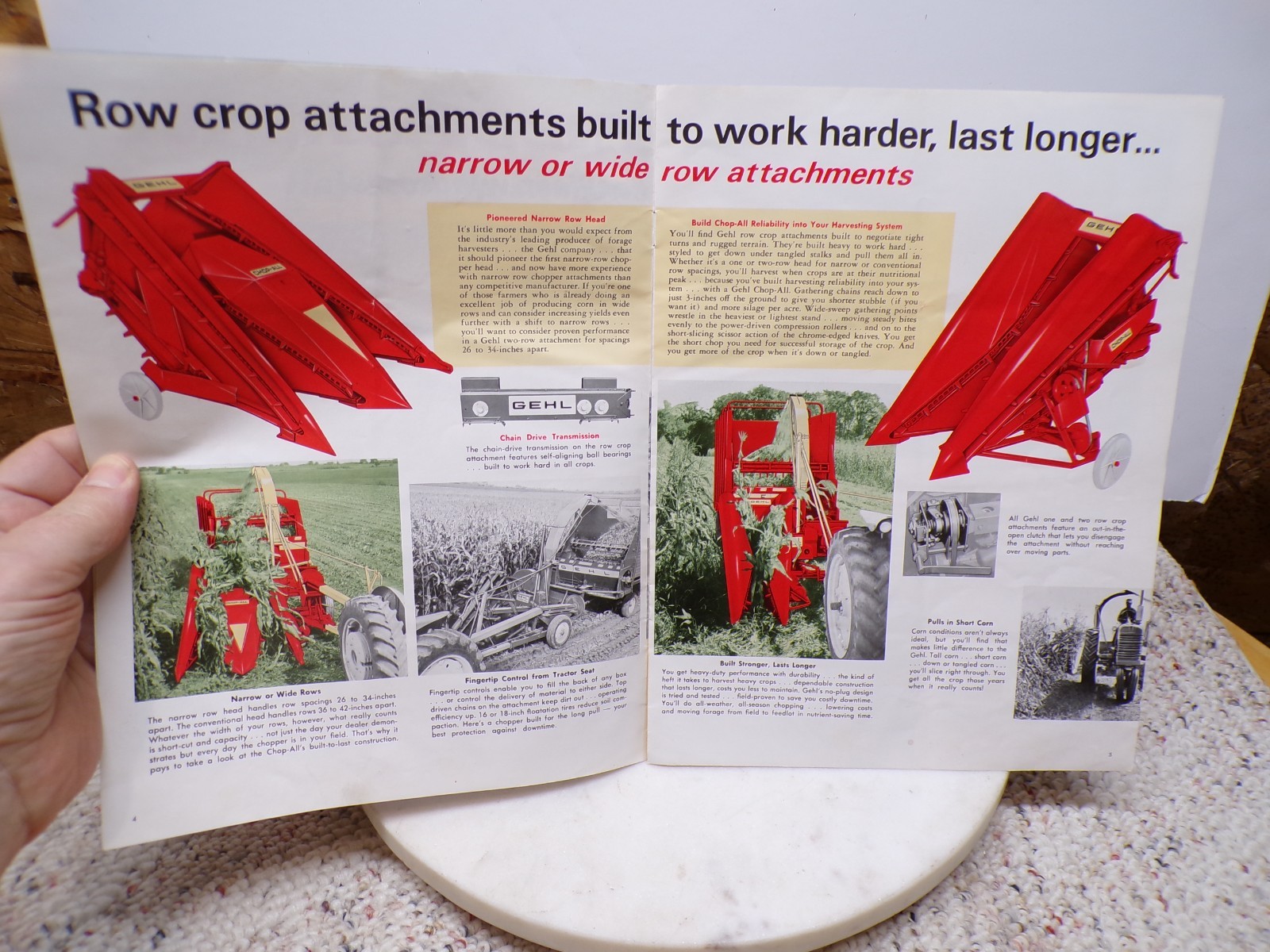 Gehl Chop-All Harvester Chop-King Farm Implement Dealer Sales Brochure