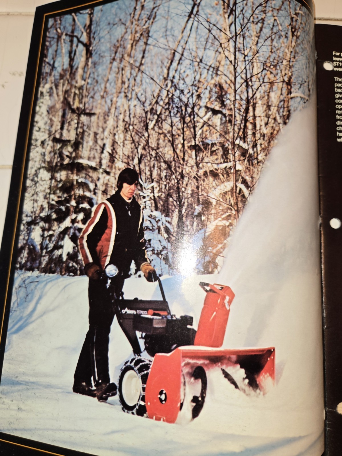 2 1983 ARIENS DEALERSHIP ADVERTISING BROCHURES SNO-THRO TRACTORS & SNO-THROS