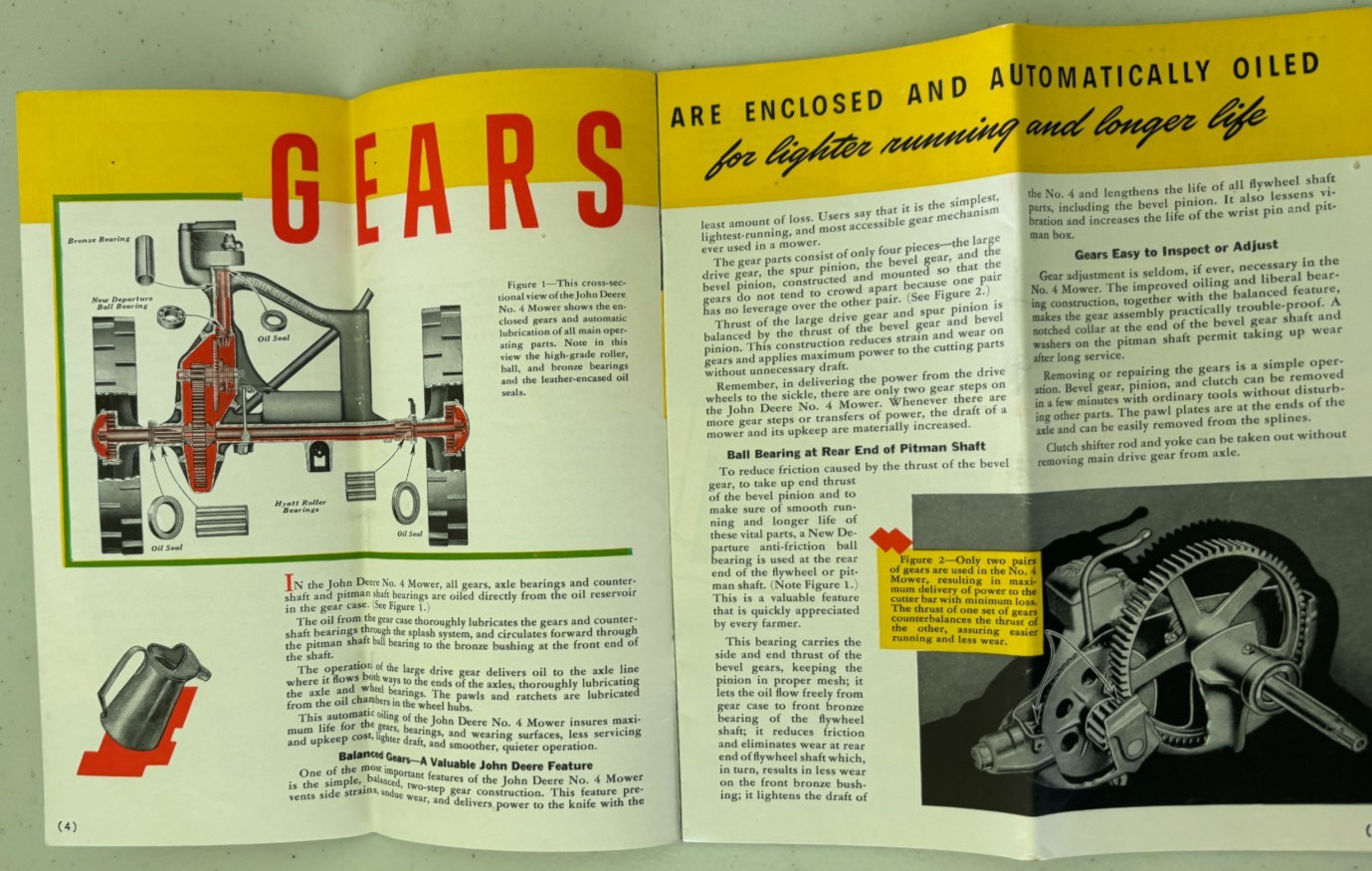 John Deere No. 4 Enclosed Gear Mower For 1949 Brochure DCPA26