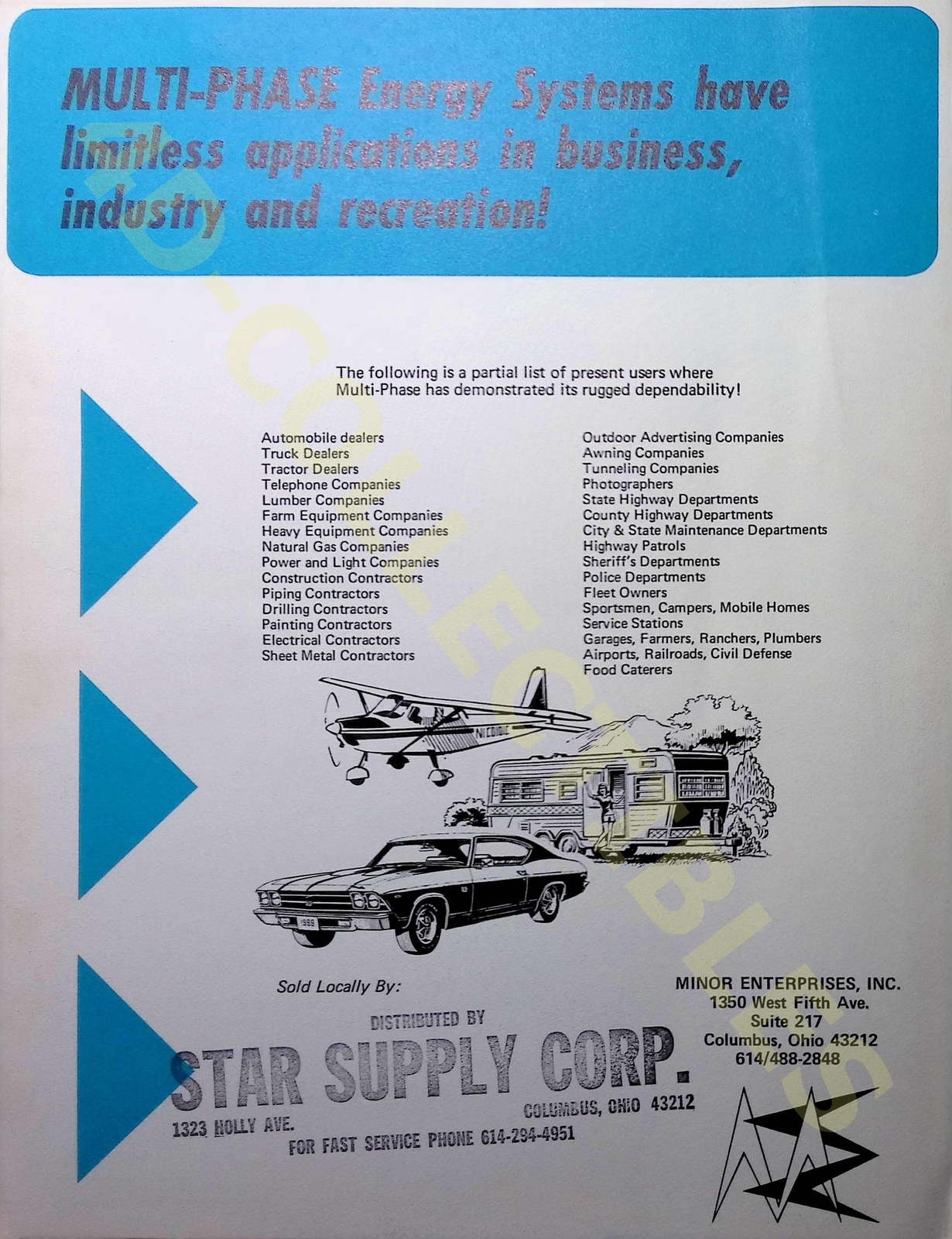 Vintage Farm Brochure Multi-Phase Energy Systems 1960s