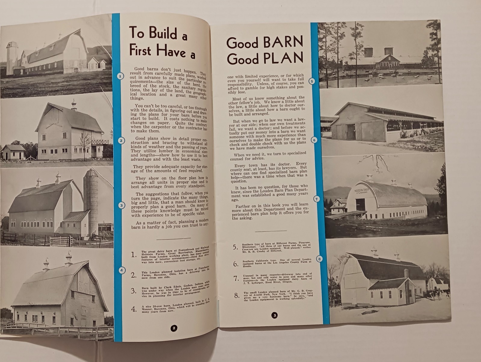 Vintage Advertising Farm Louden Barn Book Fairfield Iowa MCM